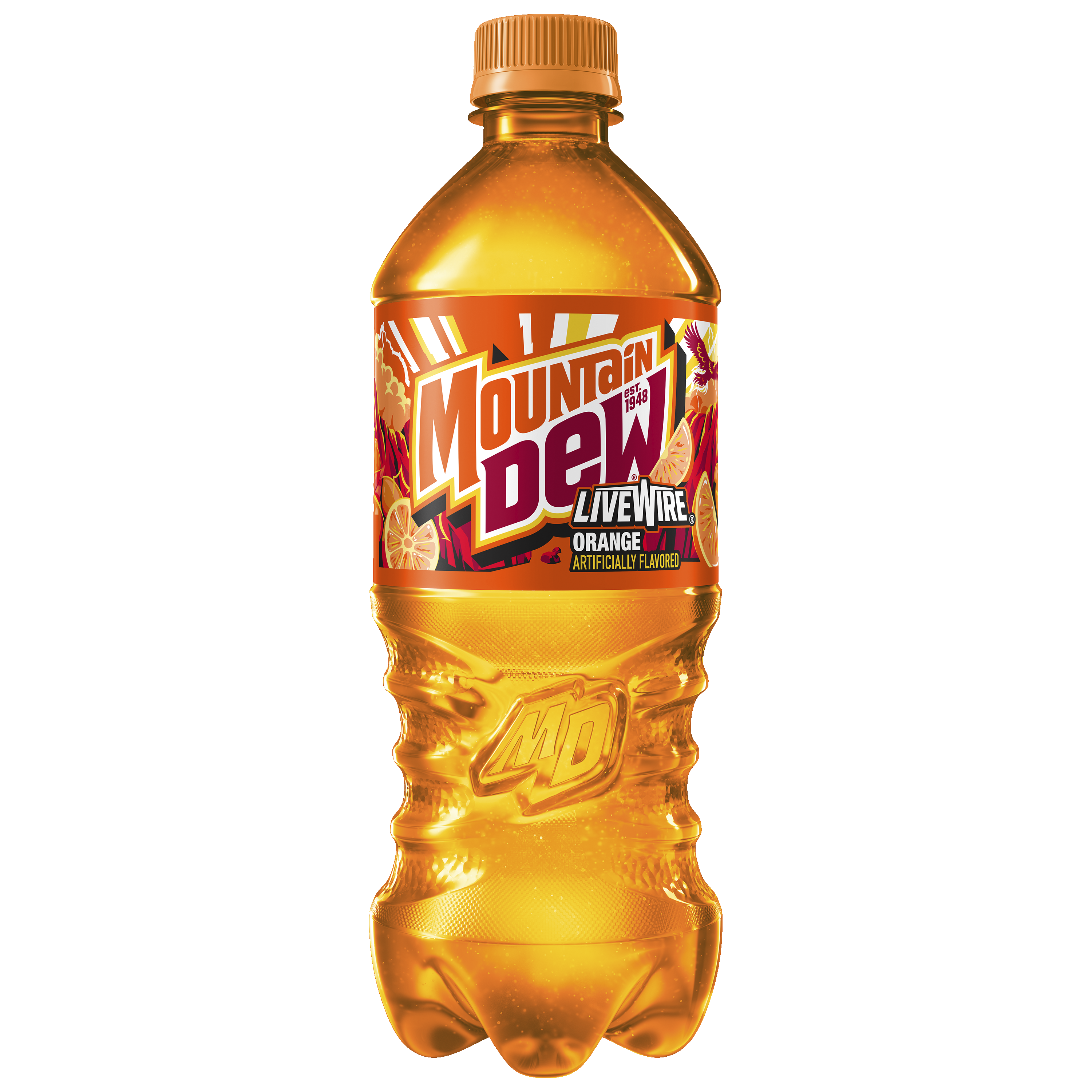 Mountain Dew, LiveWire, Orange Artificially Flavored Dew