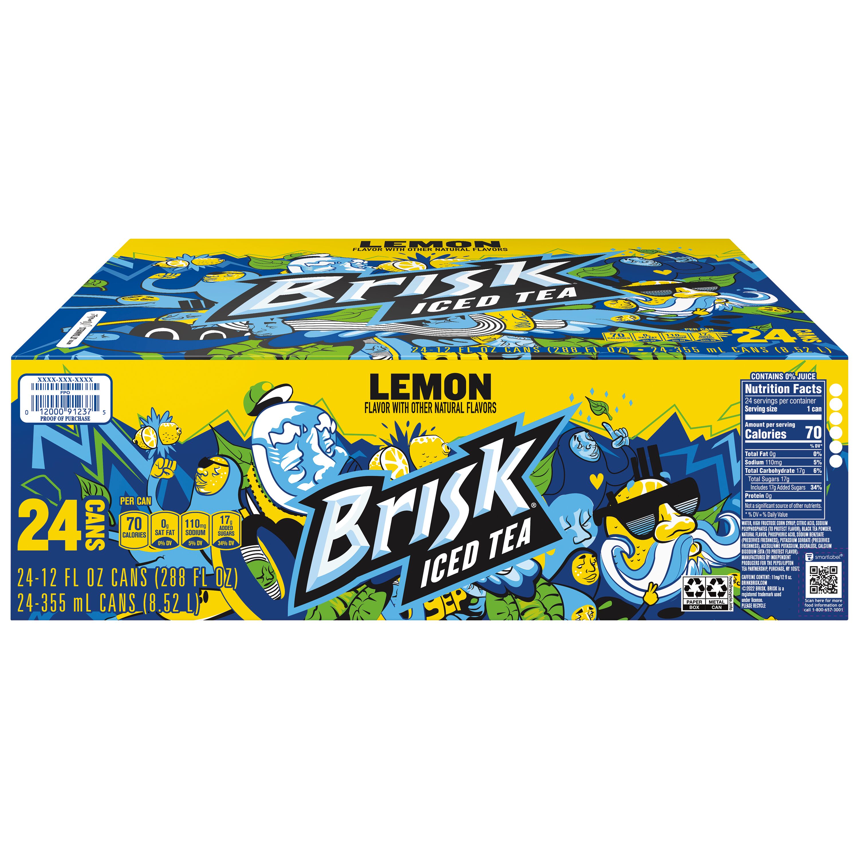 Brisk, Lemon Flavor, Iced Tea thumbnail