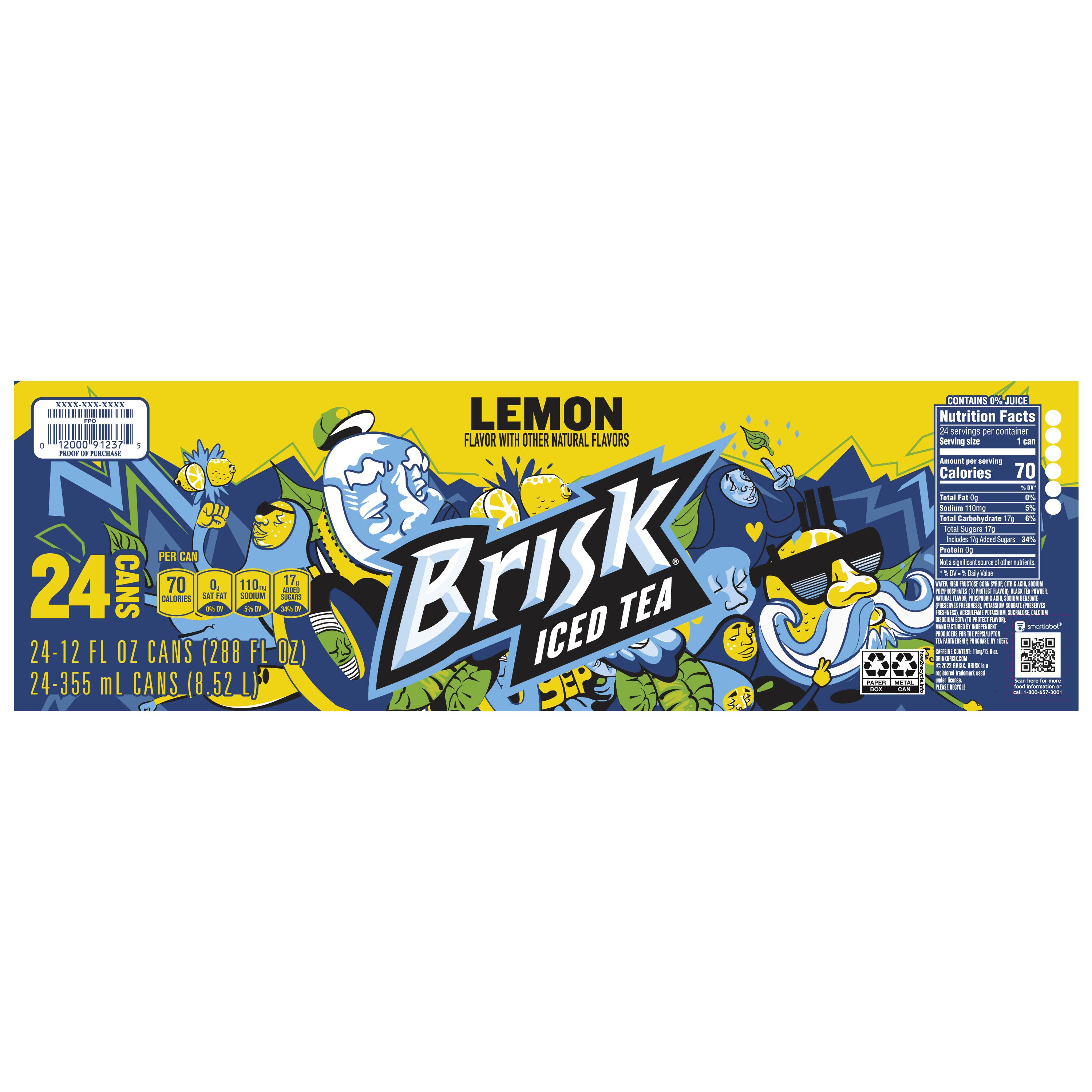Brisk, Lemon Flavor, Iced Tea thumbnail