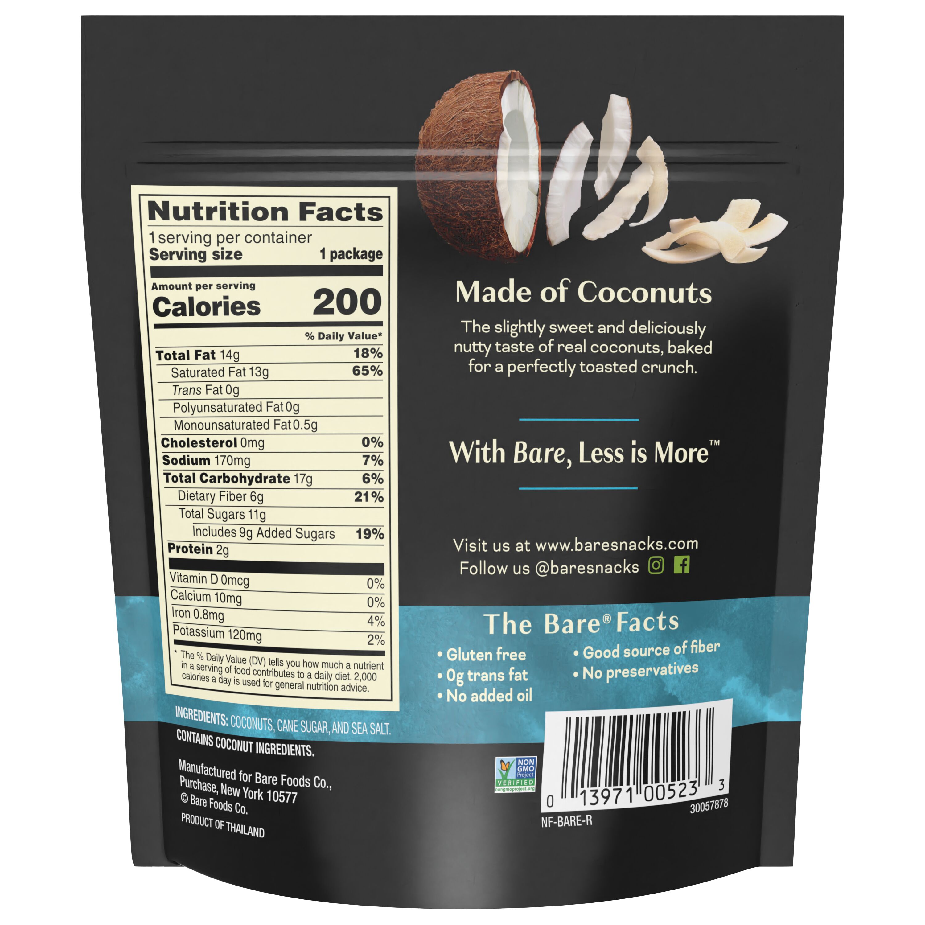 Bare, Baked Crunchy, Toasted Coconut Chips thumbnail