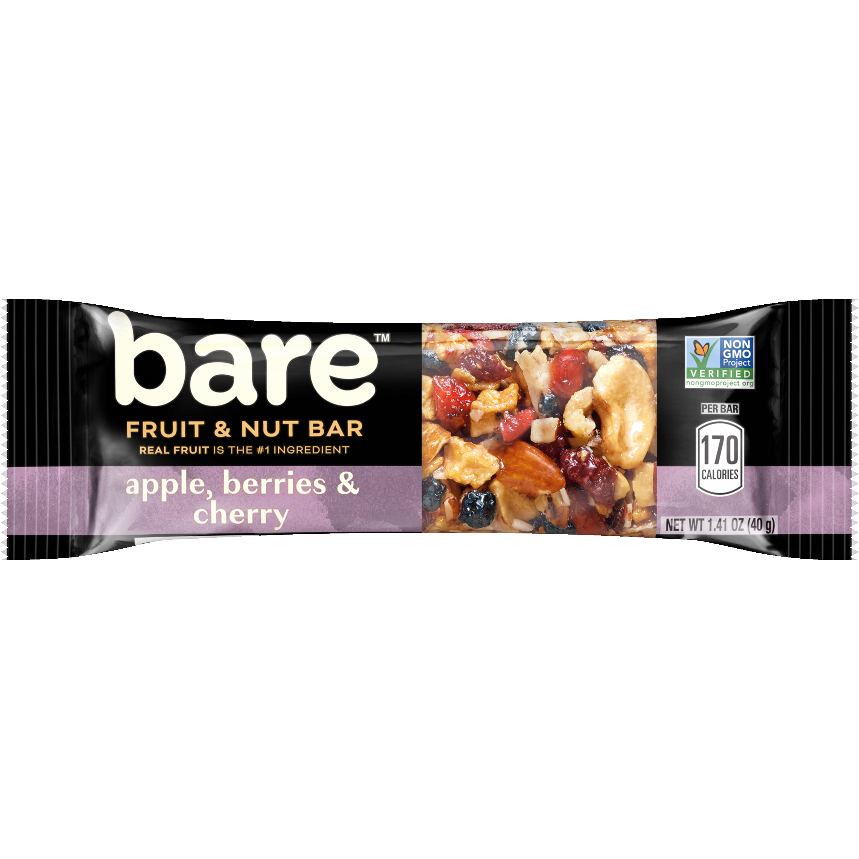 Bare, Apple, Berries & Cherry, Fruit & Nut Bar