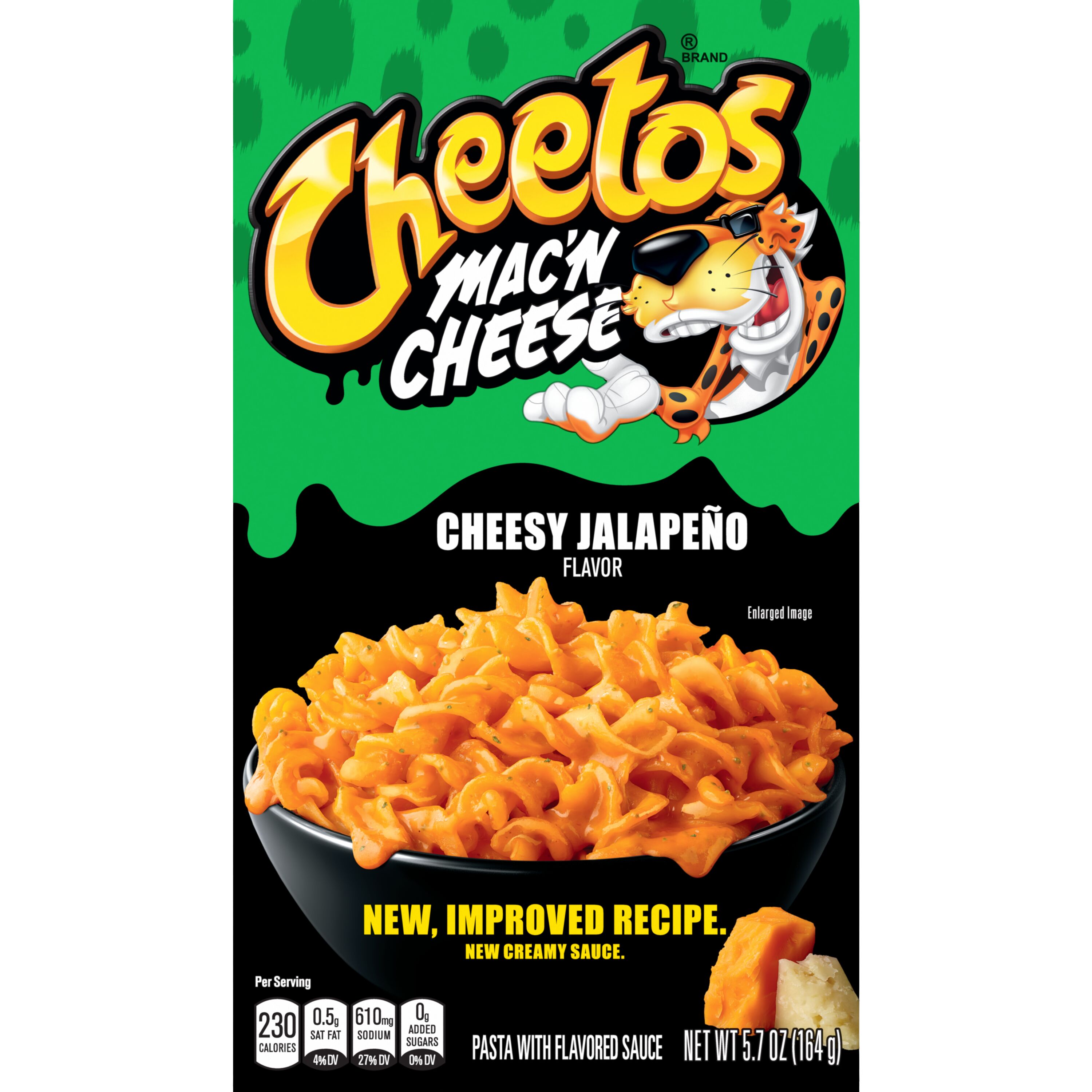 Cheetos, Mac'N Cheese, Cheesy Jalapeno Flavor, Pasta With Flavored Sauce