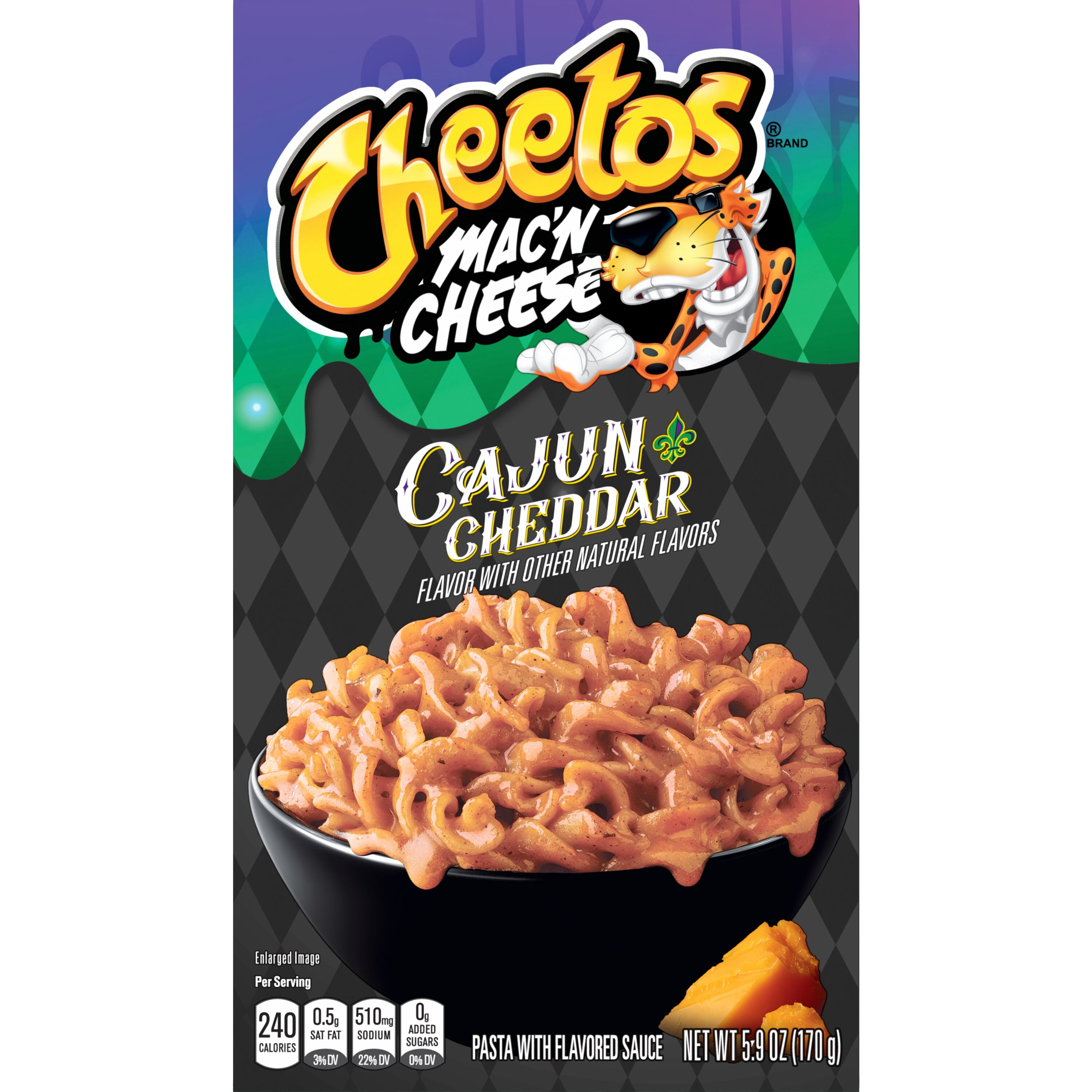 Cheetos, Mac'N Cheese, Cajun Cheddar Flavor, Pasta With Flavored Sauce