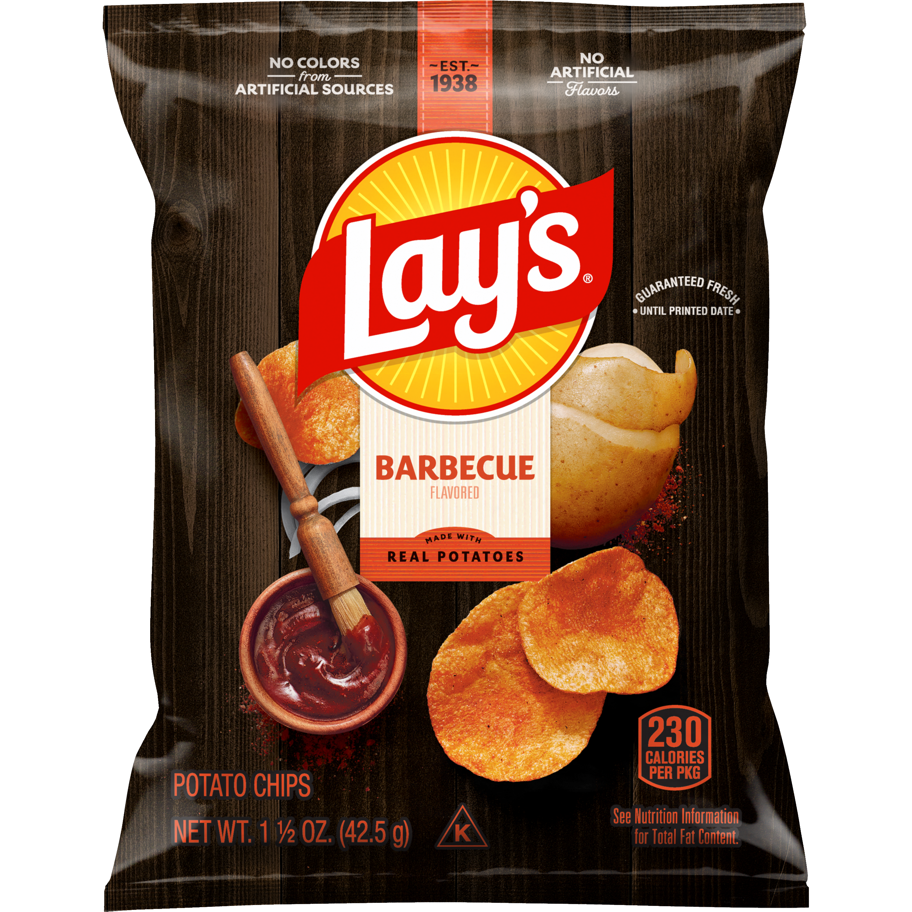 Lay's, Barbecue Flavored, Potato Chips
