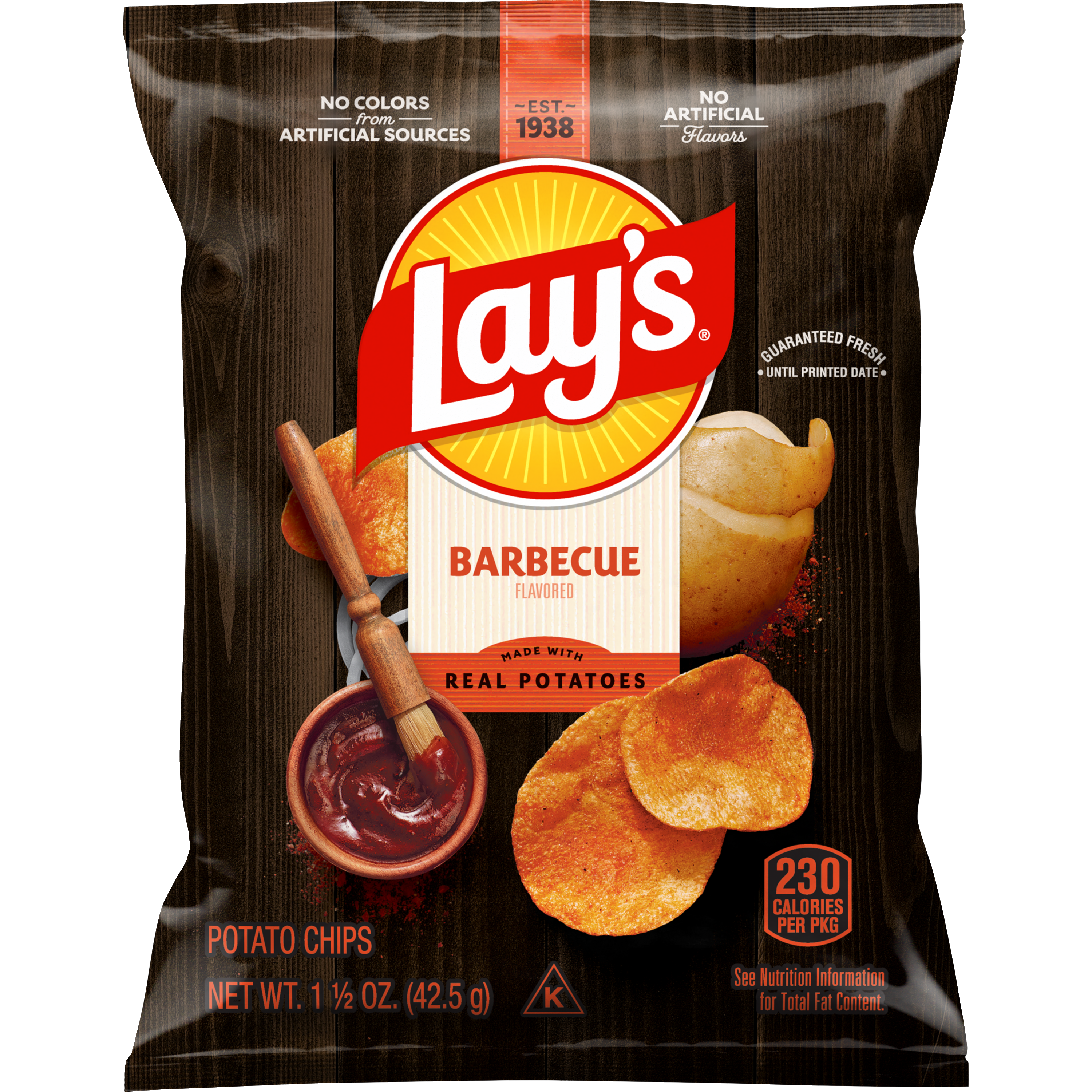 Lay's, Barbecue Flavored, Potato Chips