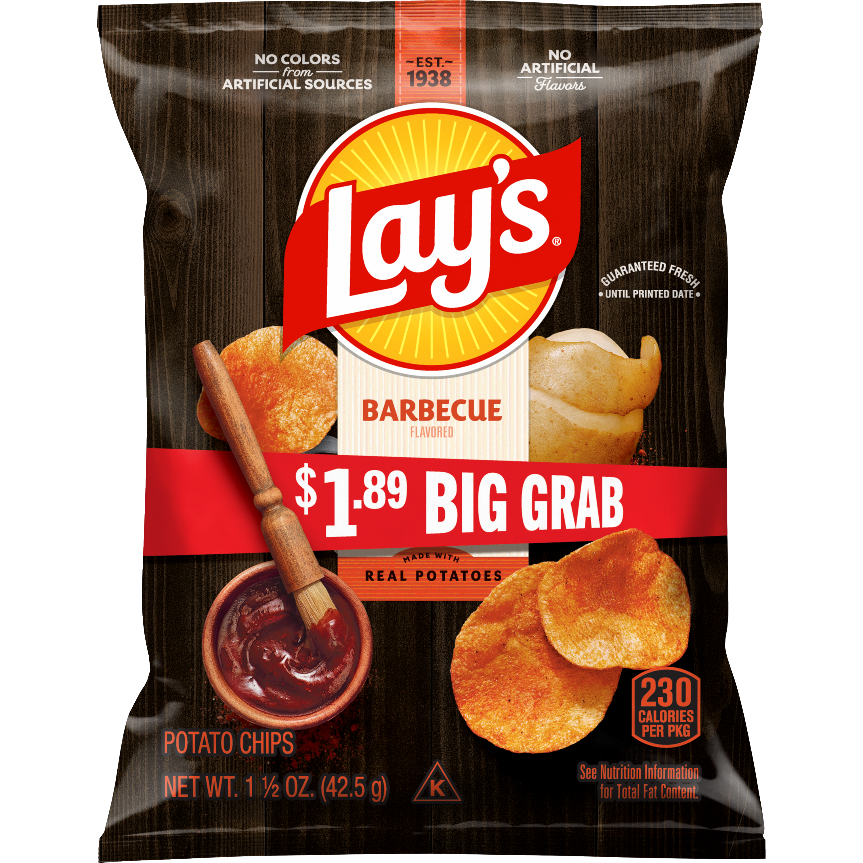 Lay's, Barbecue Flavored, Potato Chips