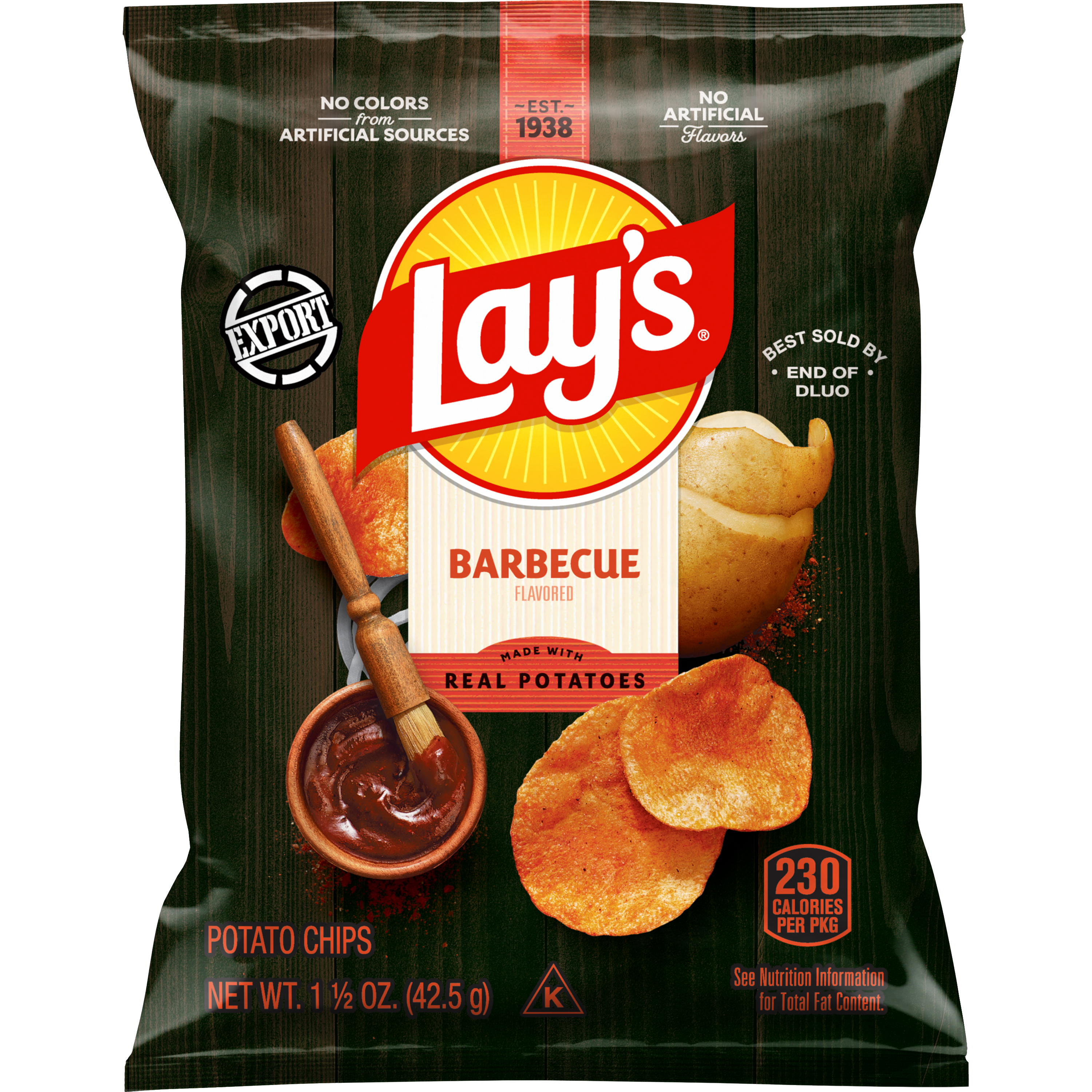 Lay's, Barbecue Flavored, Potato Chips