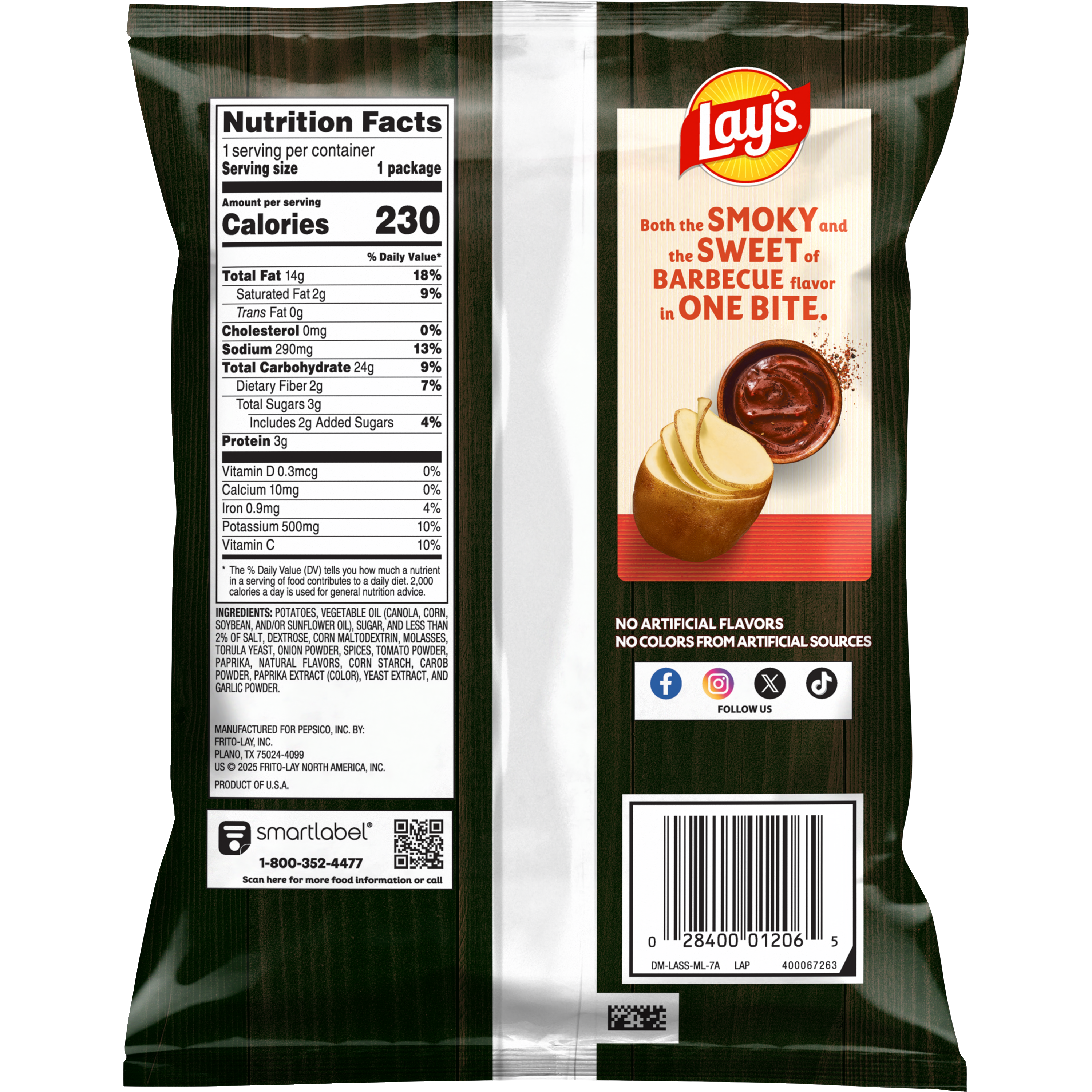Lay's, Barbecue Flavored, Potato Chips thumbnail