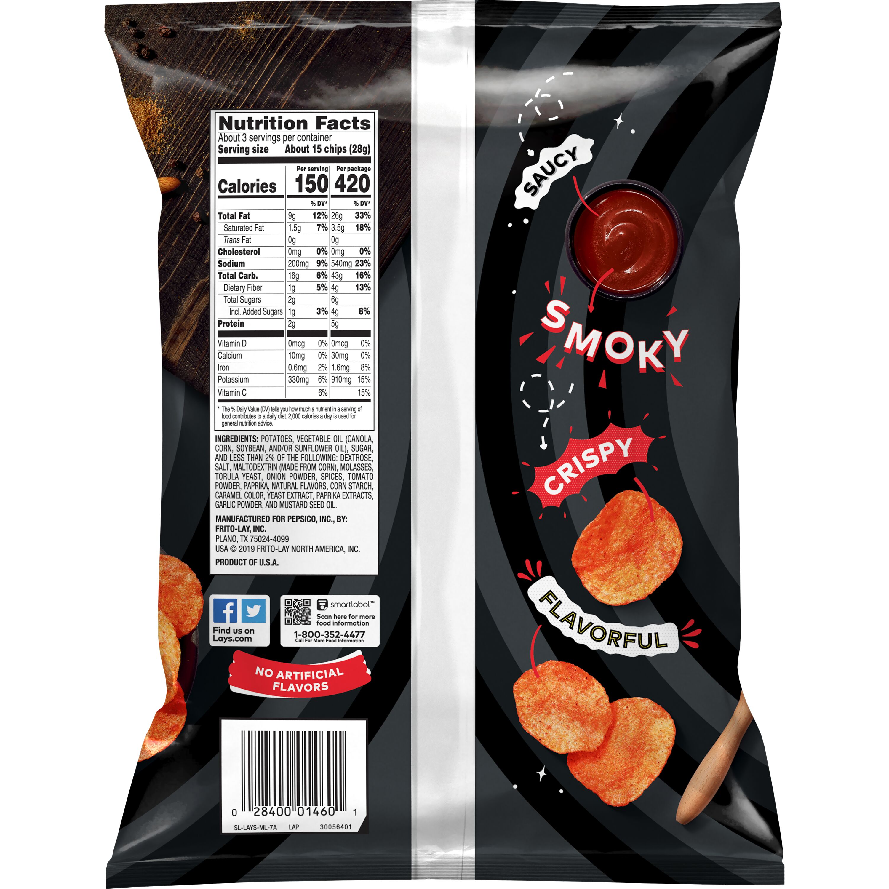 Lay's, Barbecue Flavored, Potato Chips thumbnail