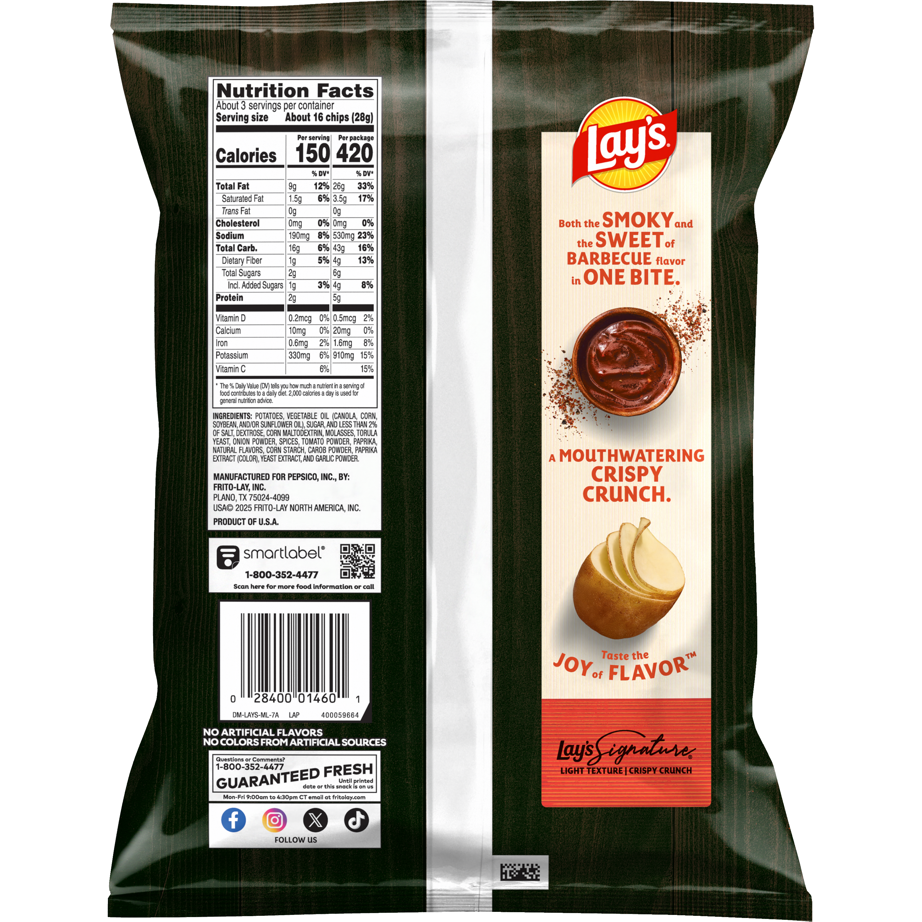 Lay's, Barbecue Flavored, Potato Chips thumbnail