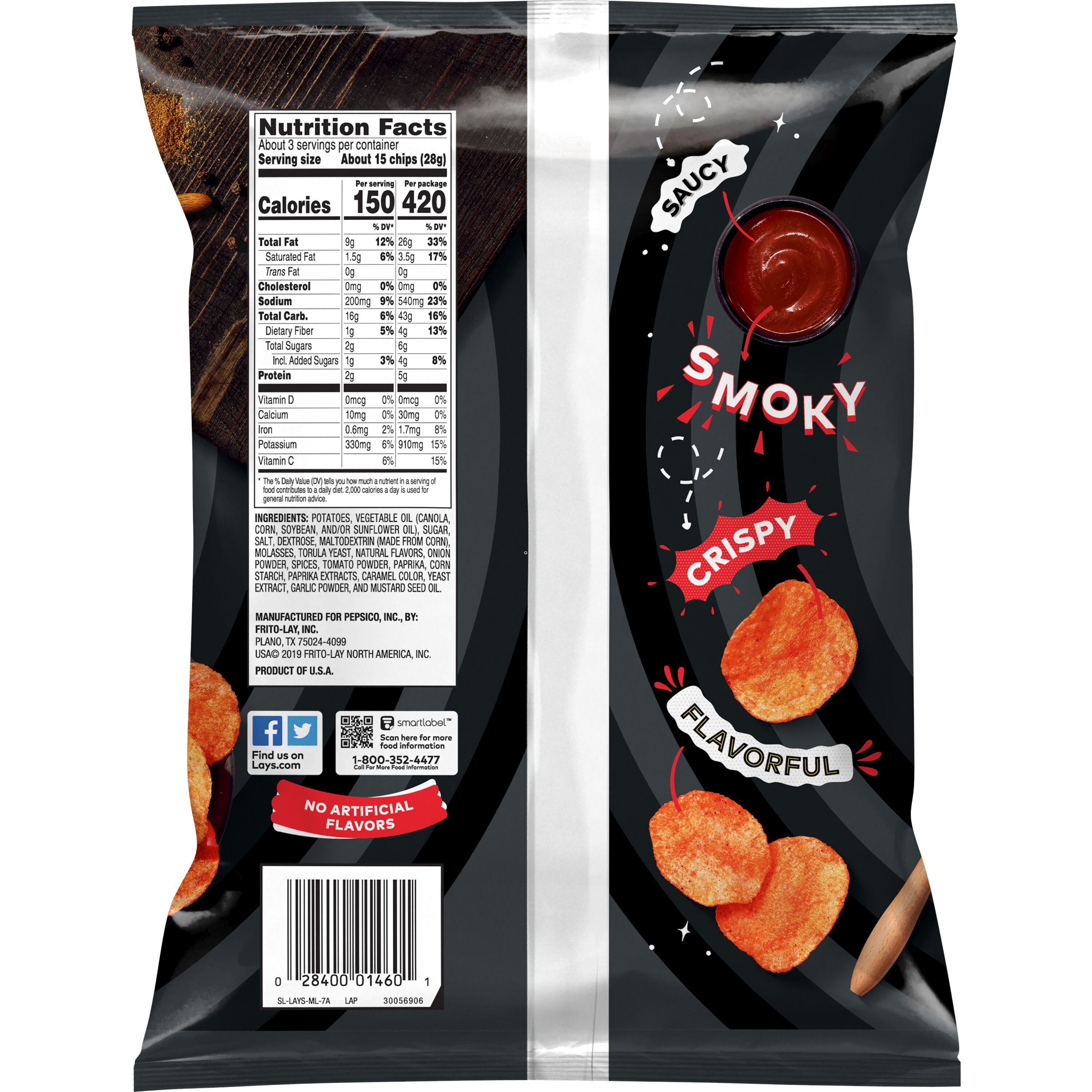 Lay's, Barbecue Flavored, Potato Chips thumbnail