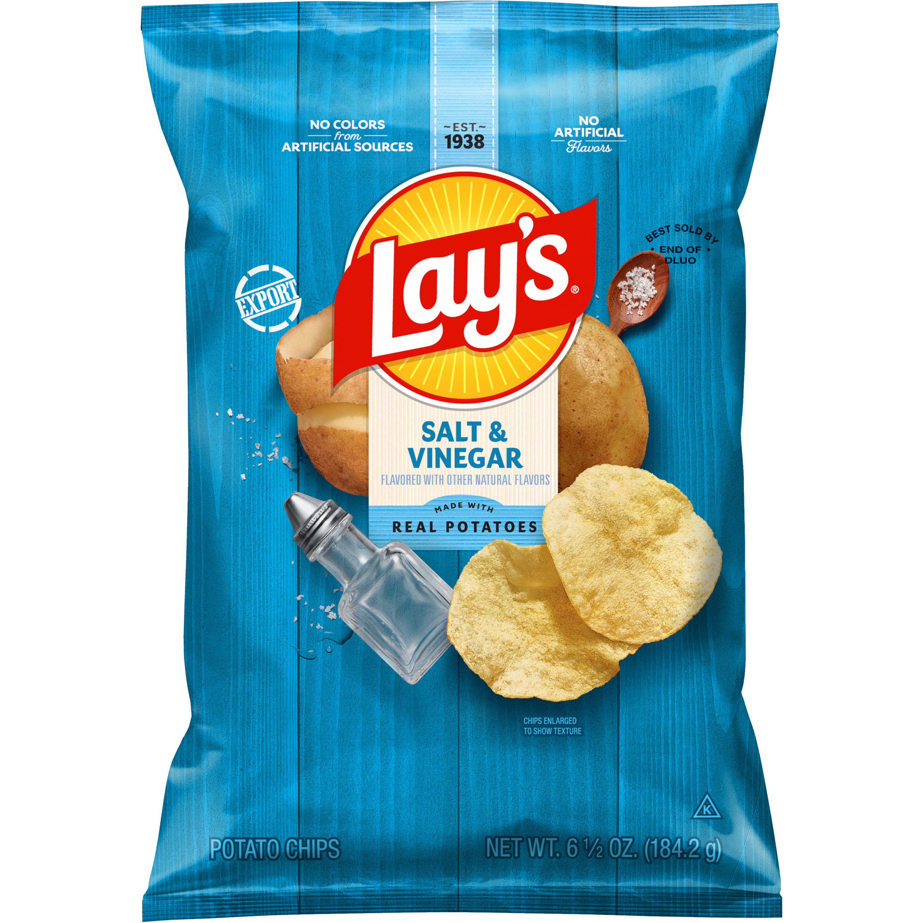 Lay's, Salt & Vinegar Flavored, Potato Chips
