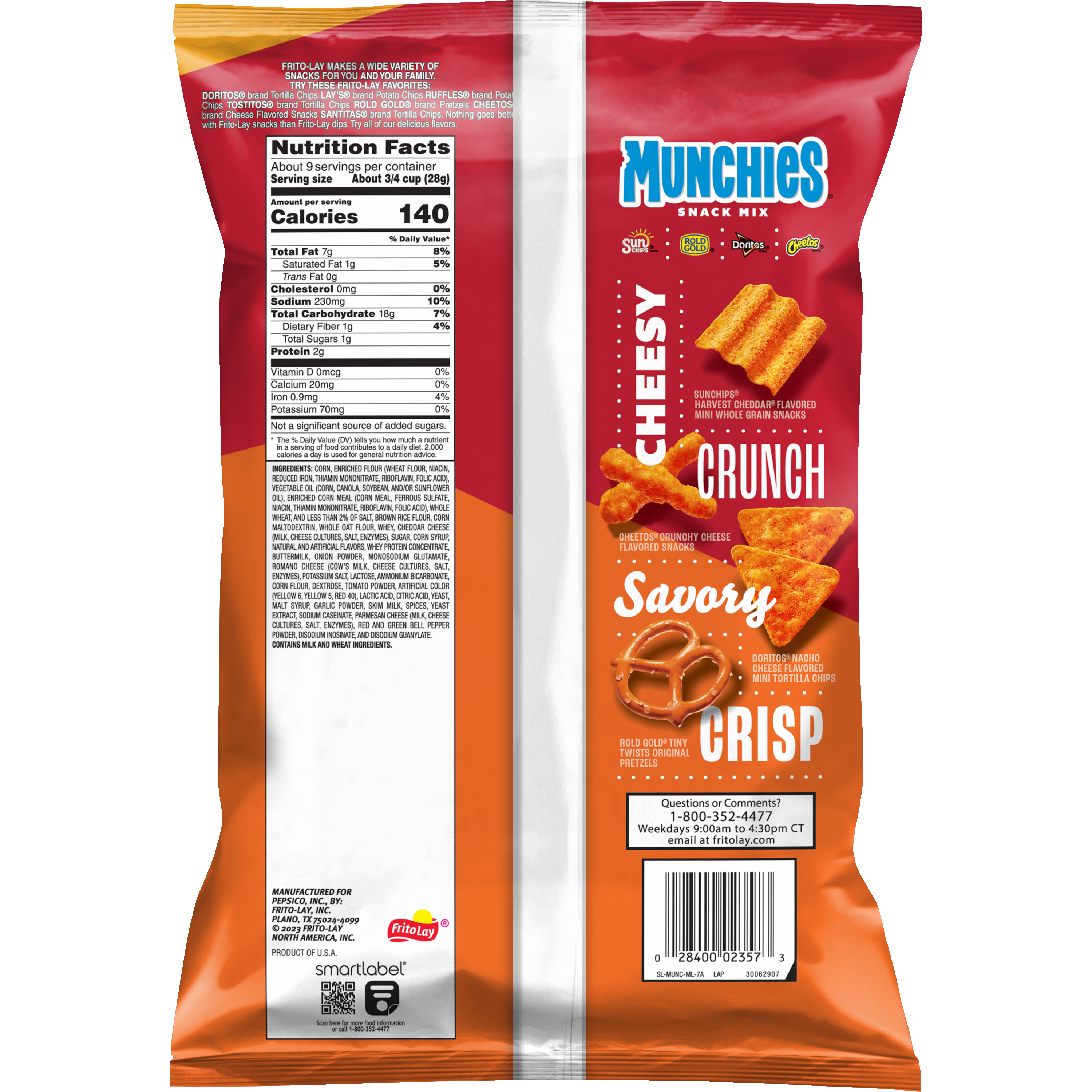 Munchies, Cheese Fix Flavored, Snack Mix thumbnail