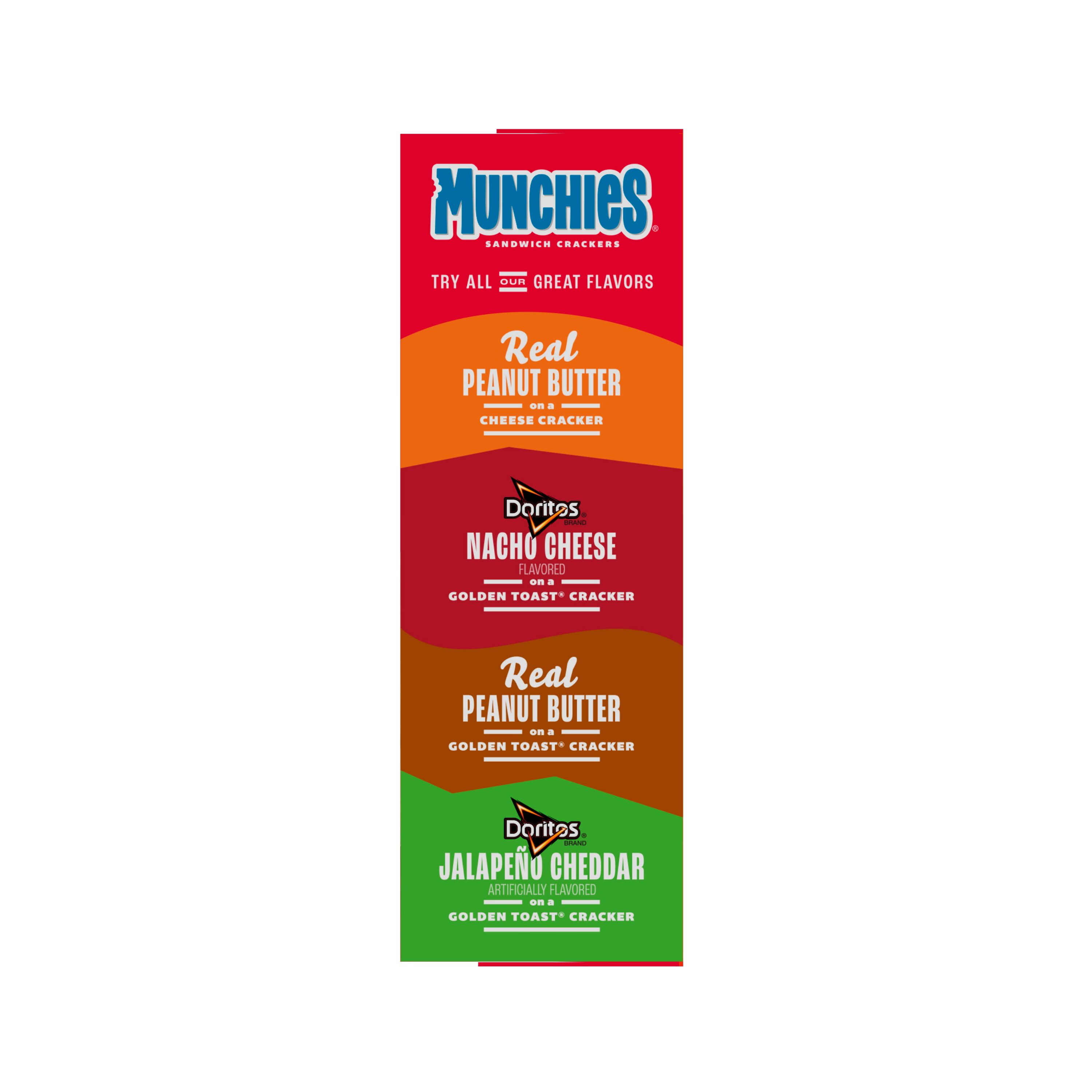 Munchies, Cheetos, Cheddar Cheese Flavored On Baked Golden Toast, Sandwich Crackers thumbnail