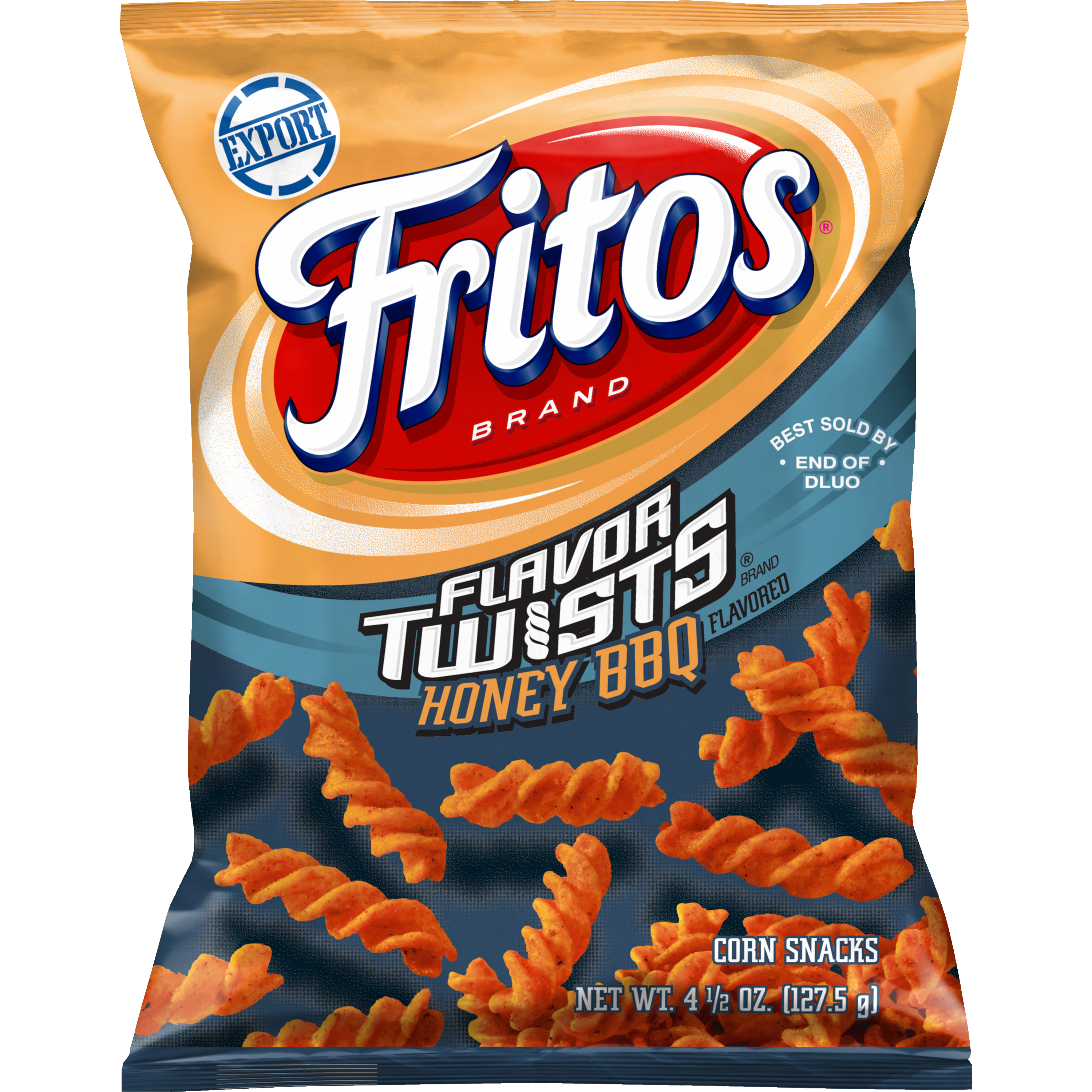 Fritos, Flavor Twists, Honey BBQ Flavored, Corn Snacks