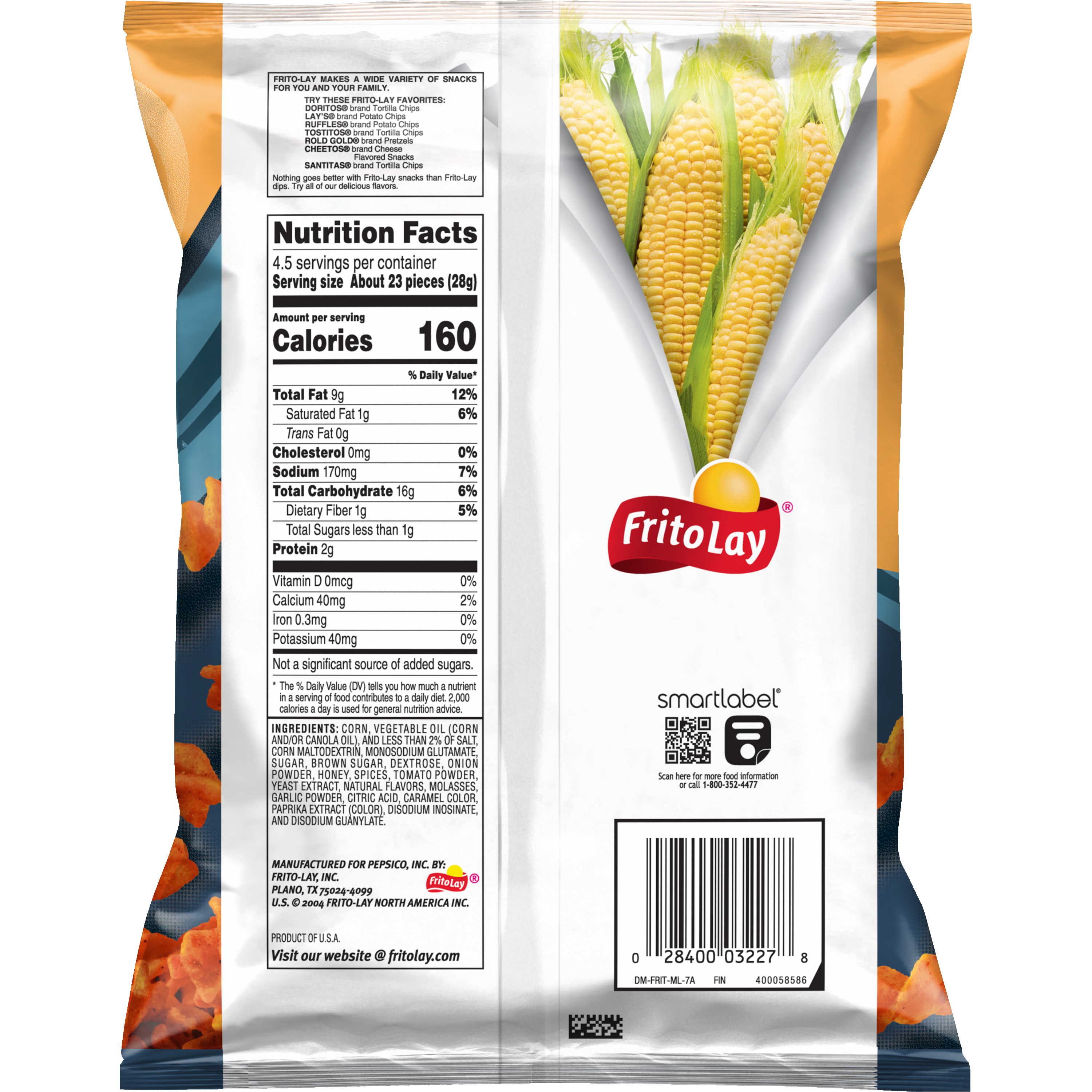 Fritos, Flavor Twists, Honey BBQ Flavored, Corn Snacks thumbnail