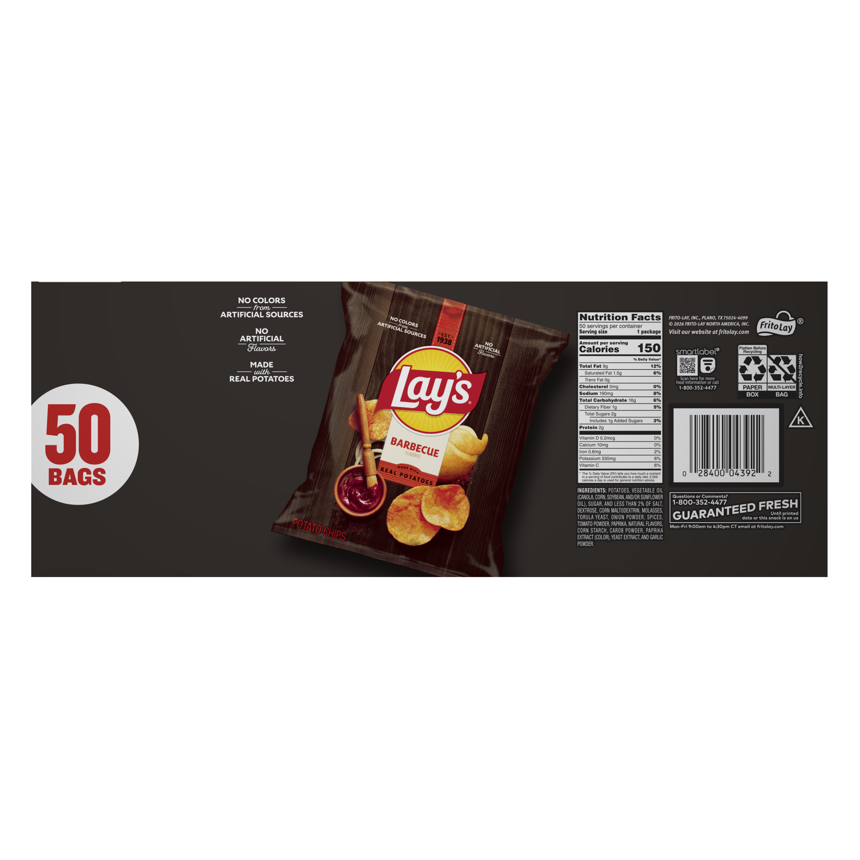 Lay's, Barbecue Flavored, Potato Chips thumbnail