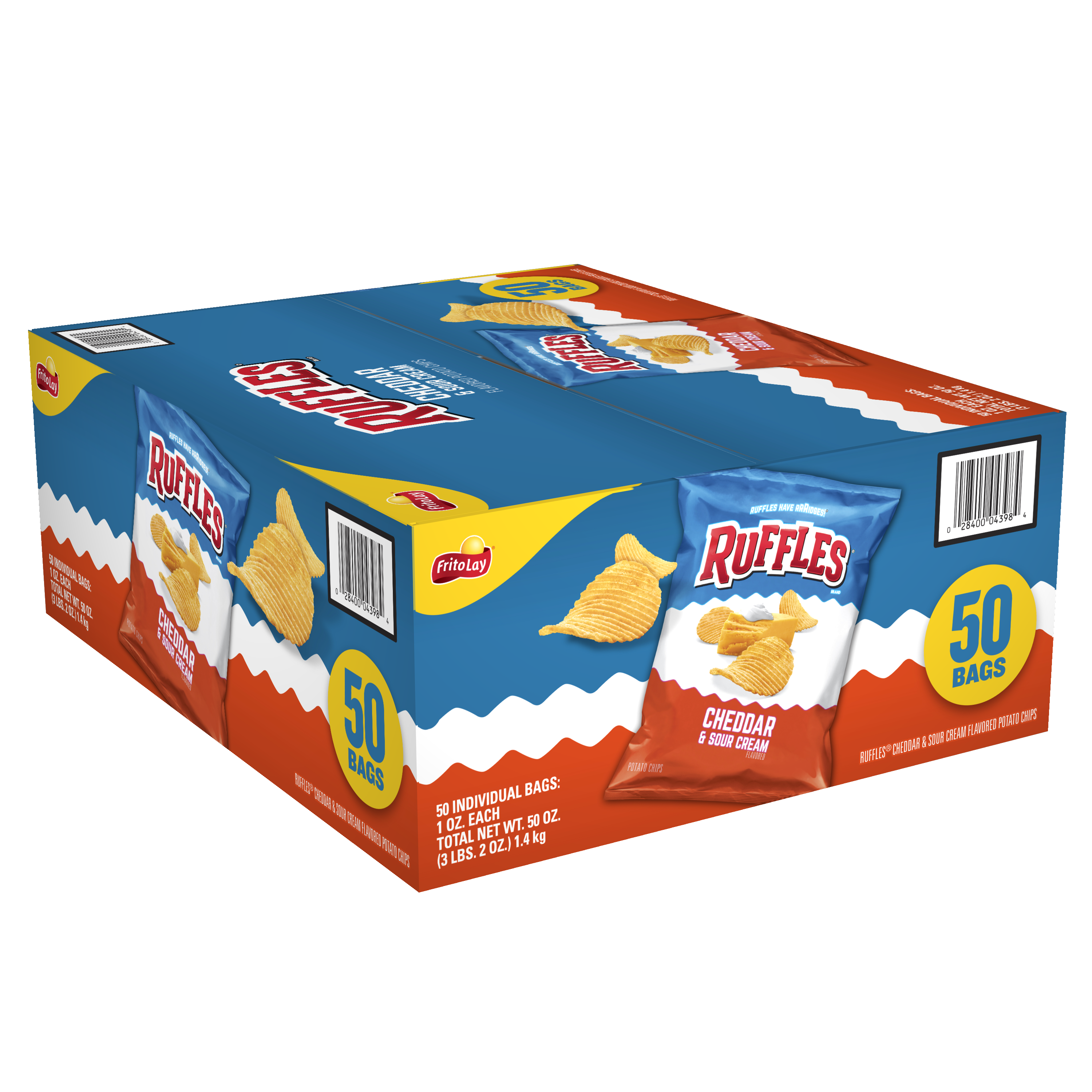 Ruffles, Cheddar & Sour Cream Flavored, Potato Chips thumbnail