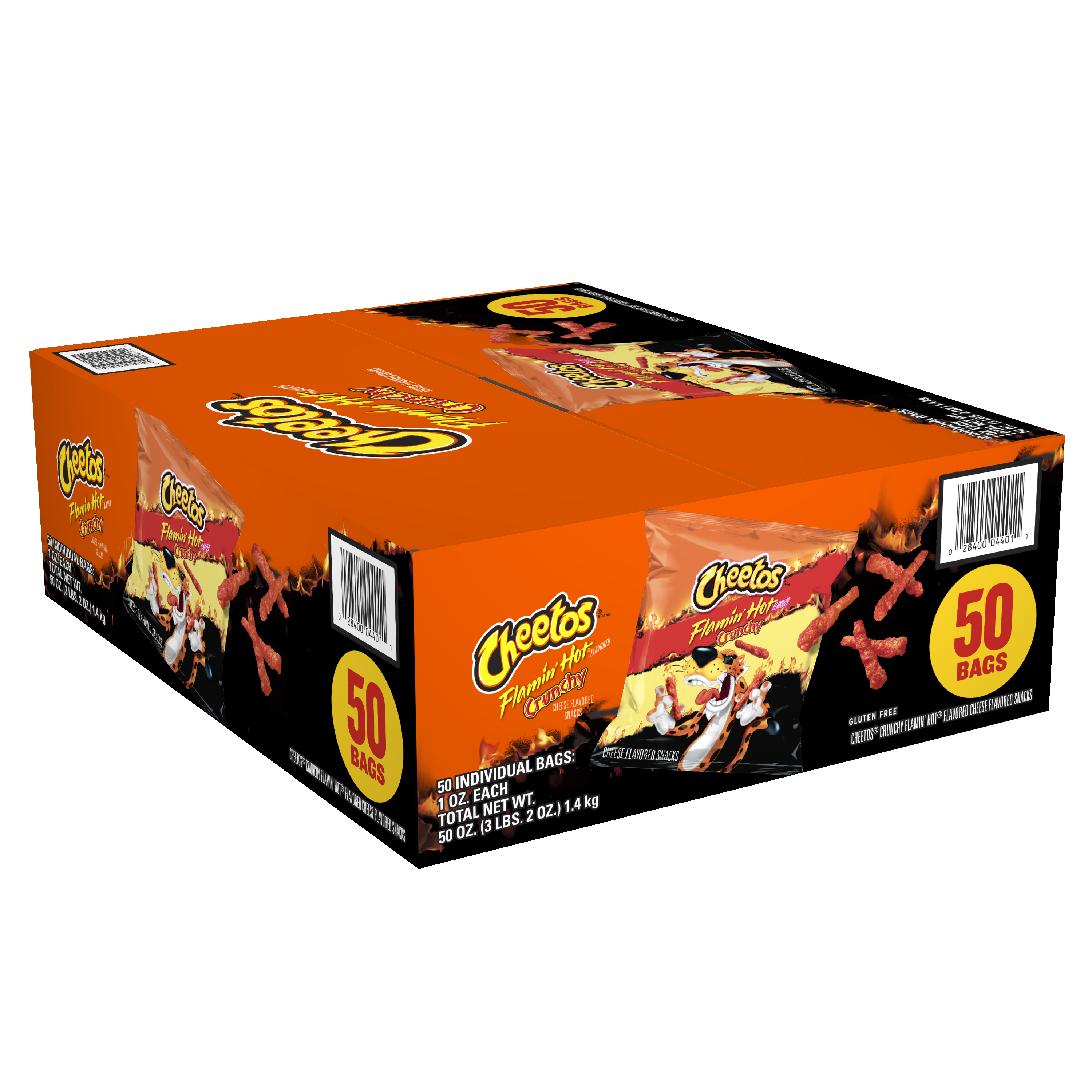 Cheetos, Crunchy, Flamin' Hot Flavored, Cheese Flavored Snacks thumbnail