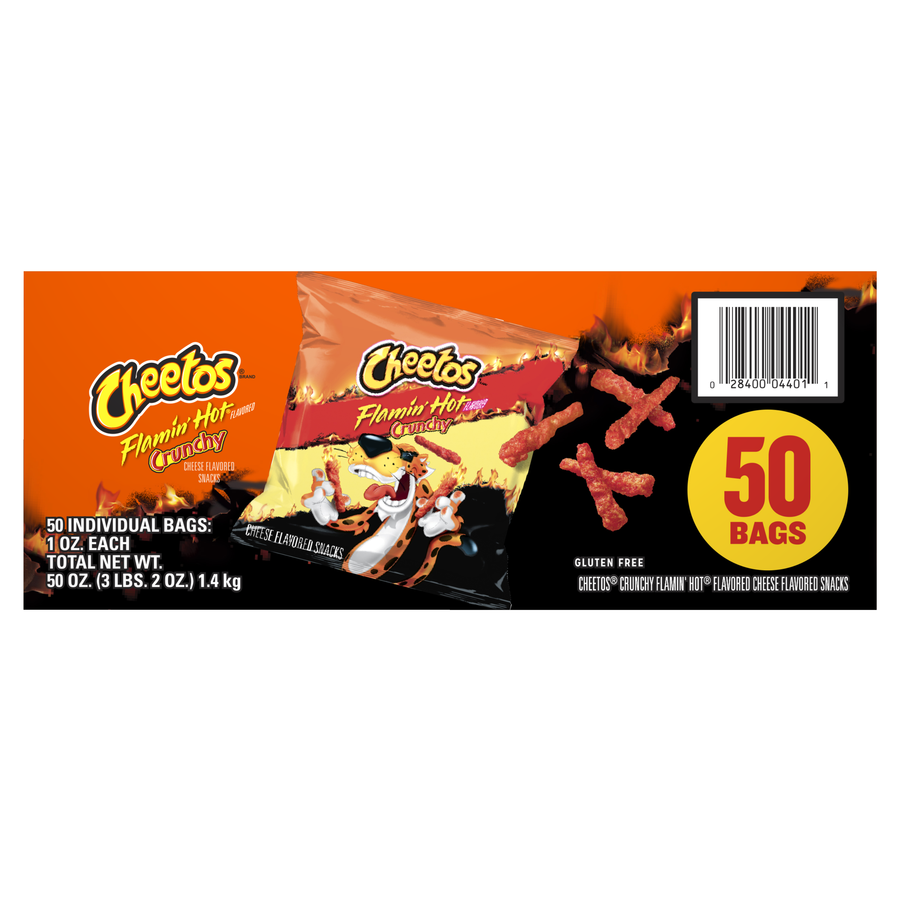 Cheetos, Crunchy, Flamin' Hot Flavored, Cheese Flavored Snacks thumbnail