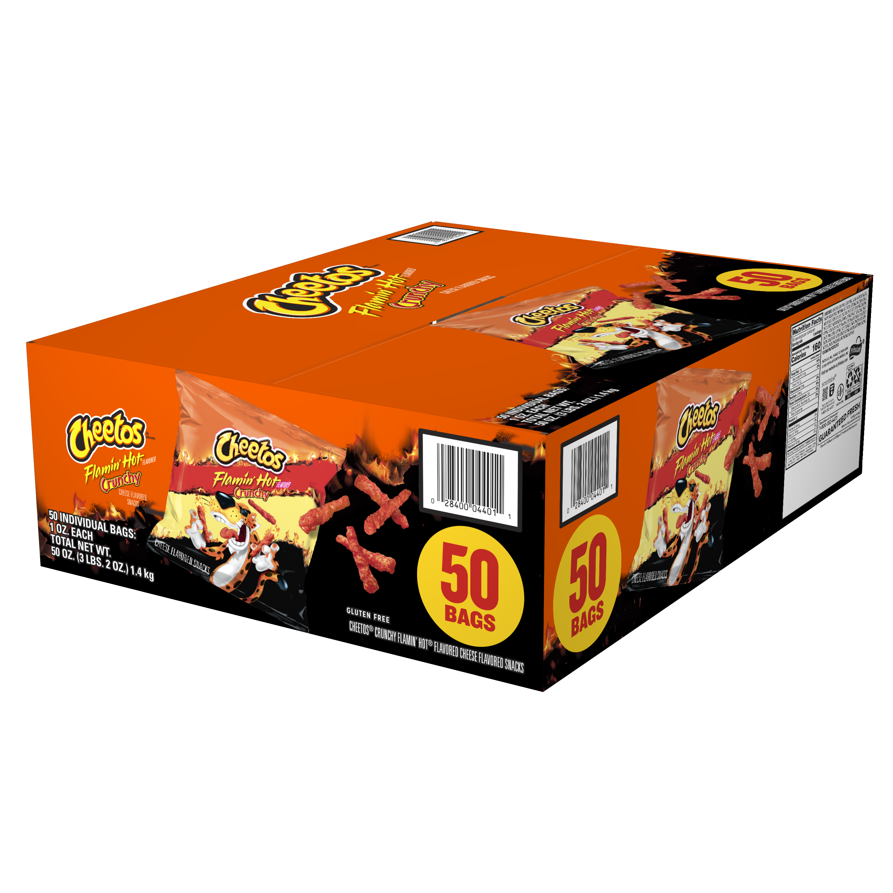 Cheetos, Crunchy, Flamin' Hot Flavored, Cheese Flavored Snacks thumbnail