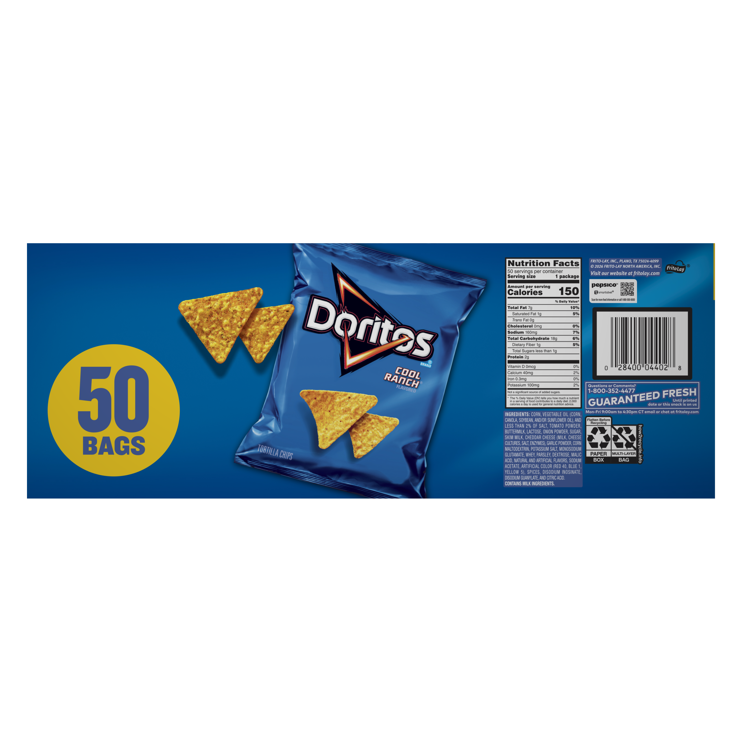 Doritos, Cool Ranch Flavored, Tortilla Chips thumbnail