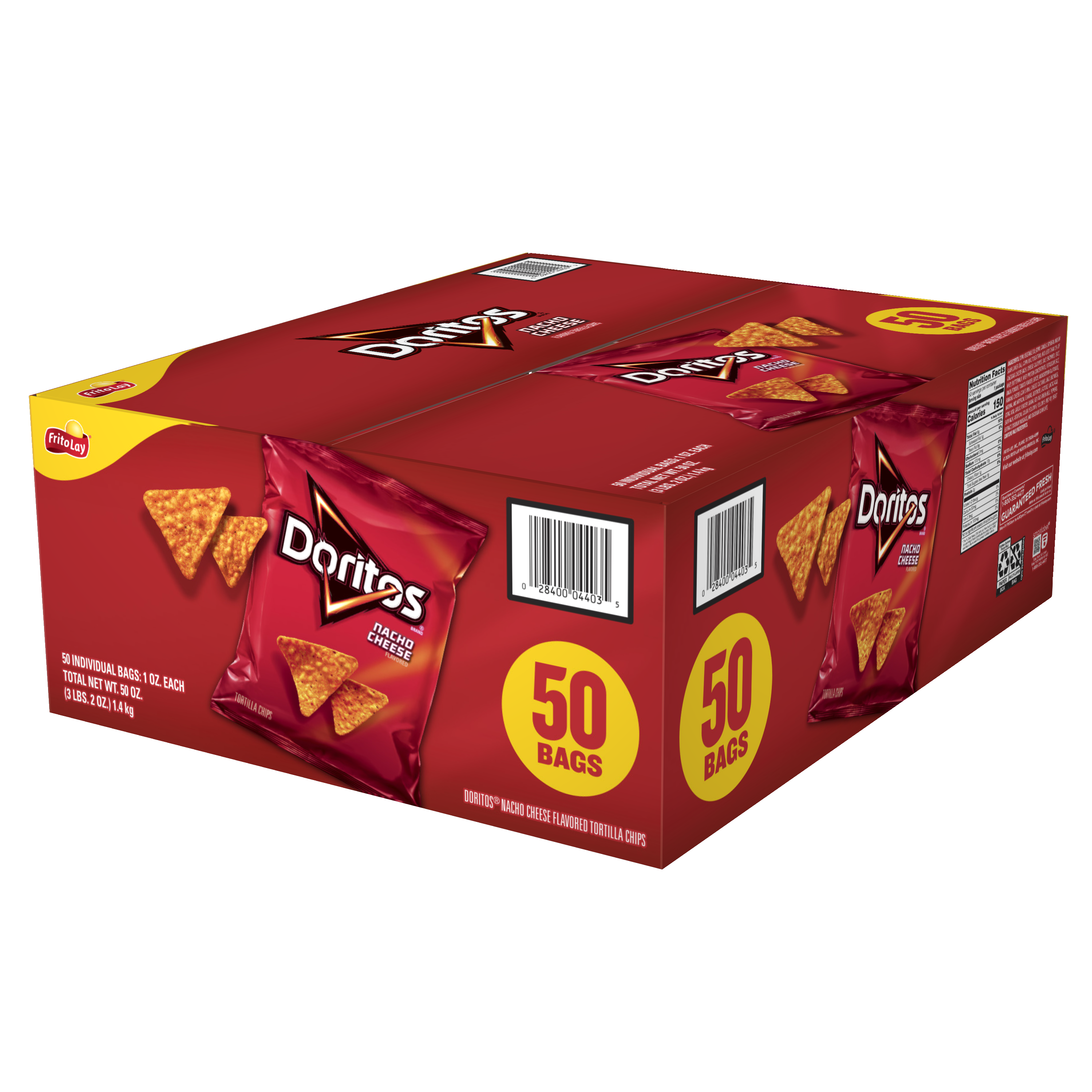 Doritos, Nacho Cheese Flavored, Tortilla Chips thumbnail