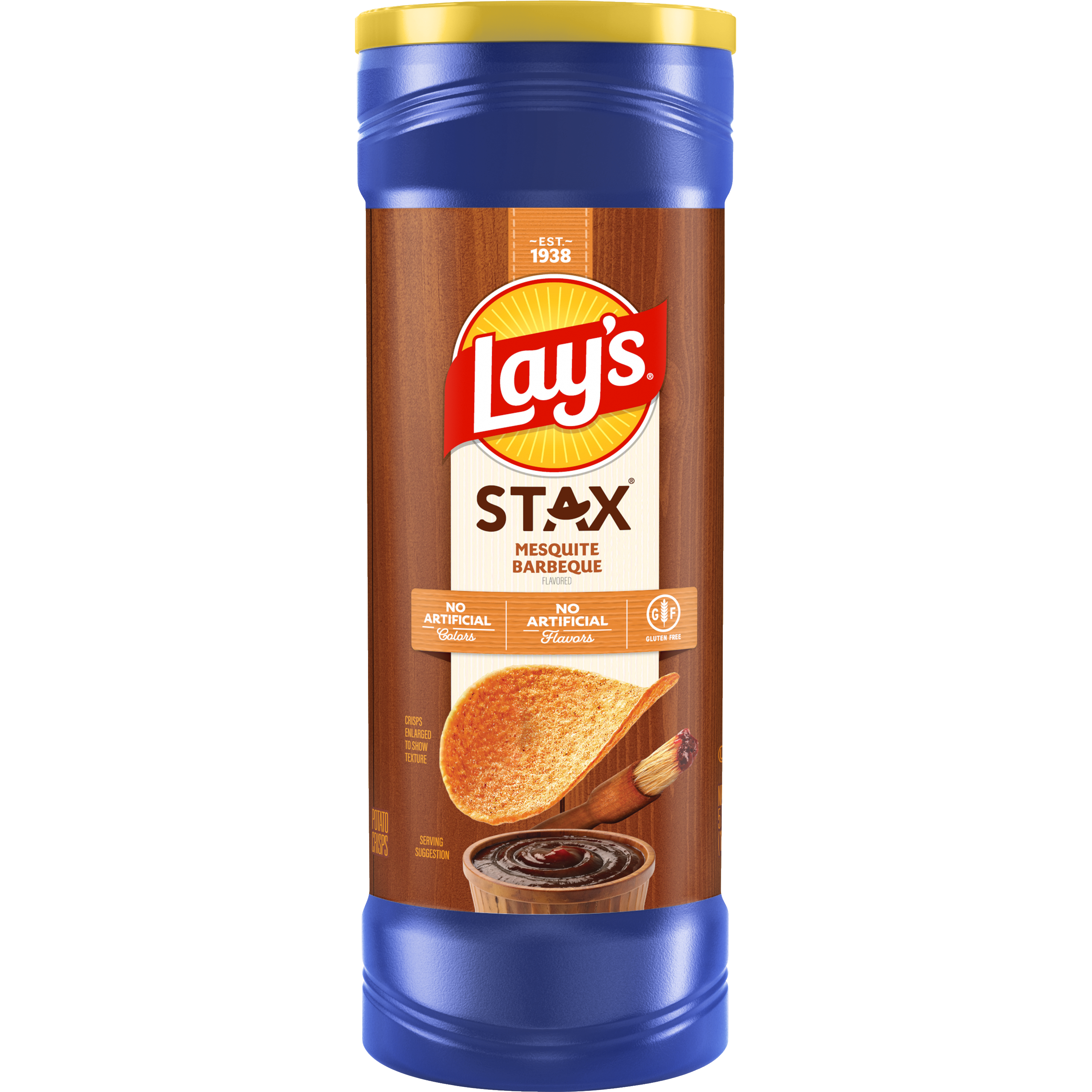 Lay's, Stax, Mesquite Barbeque Flavored, Potato Crisps thumbnail