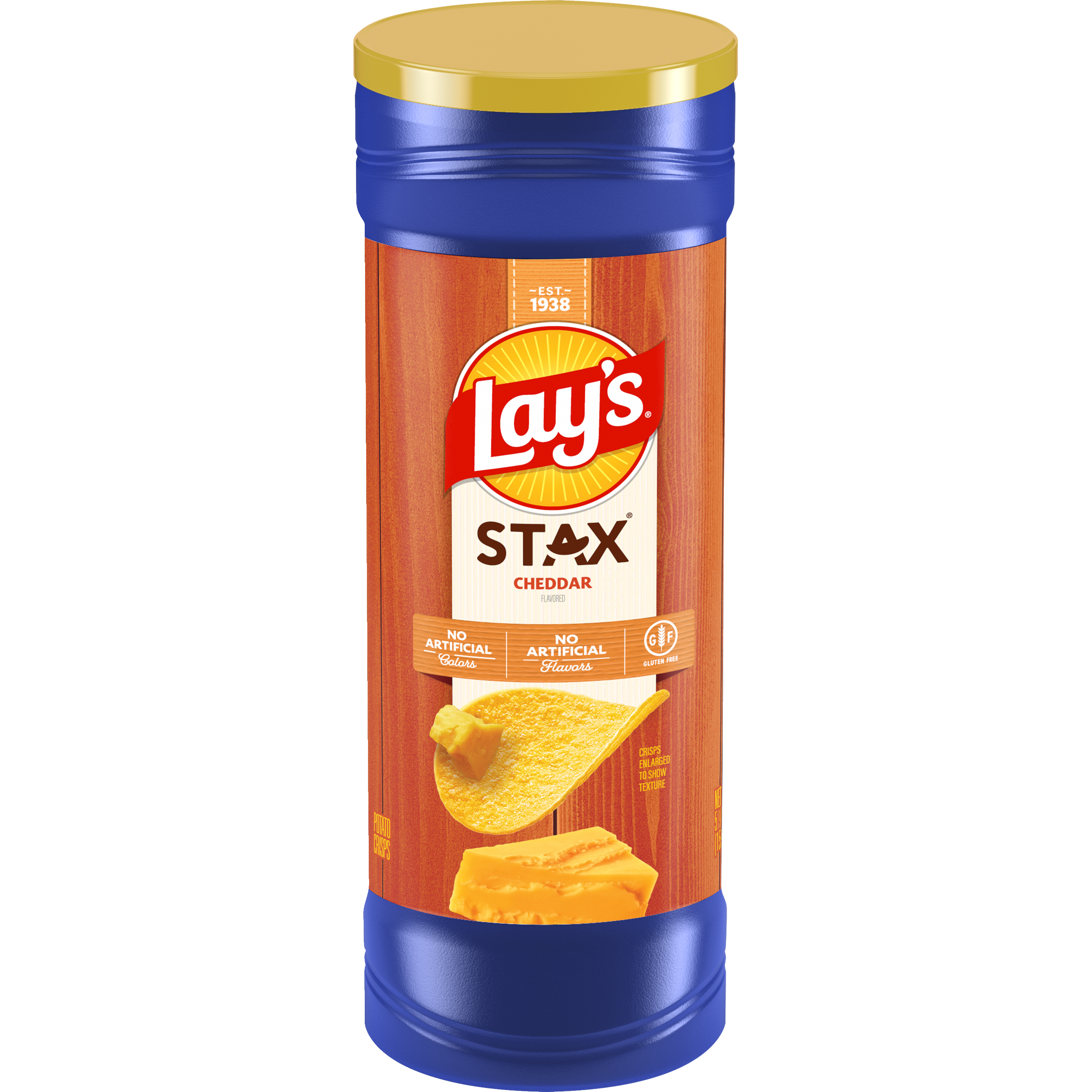 Lay's, Stax, Cheddar Flavored, Potato Crisps