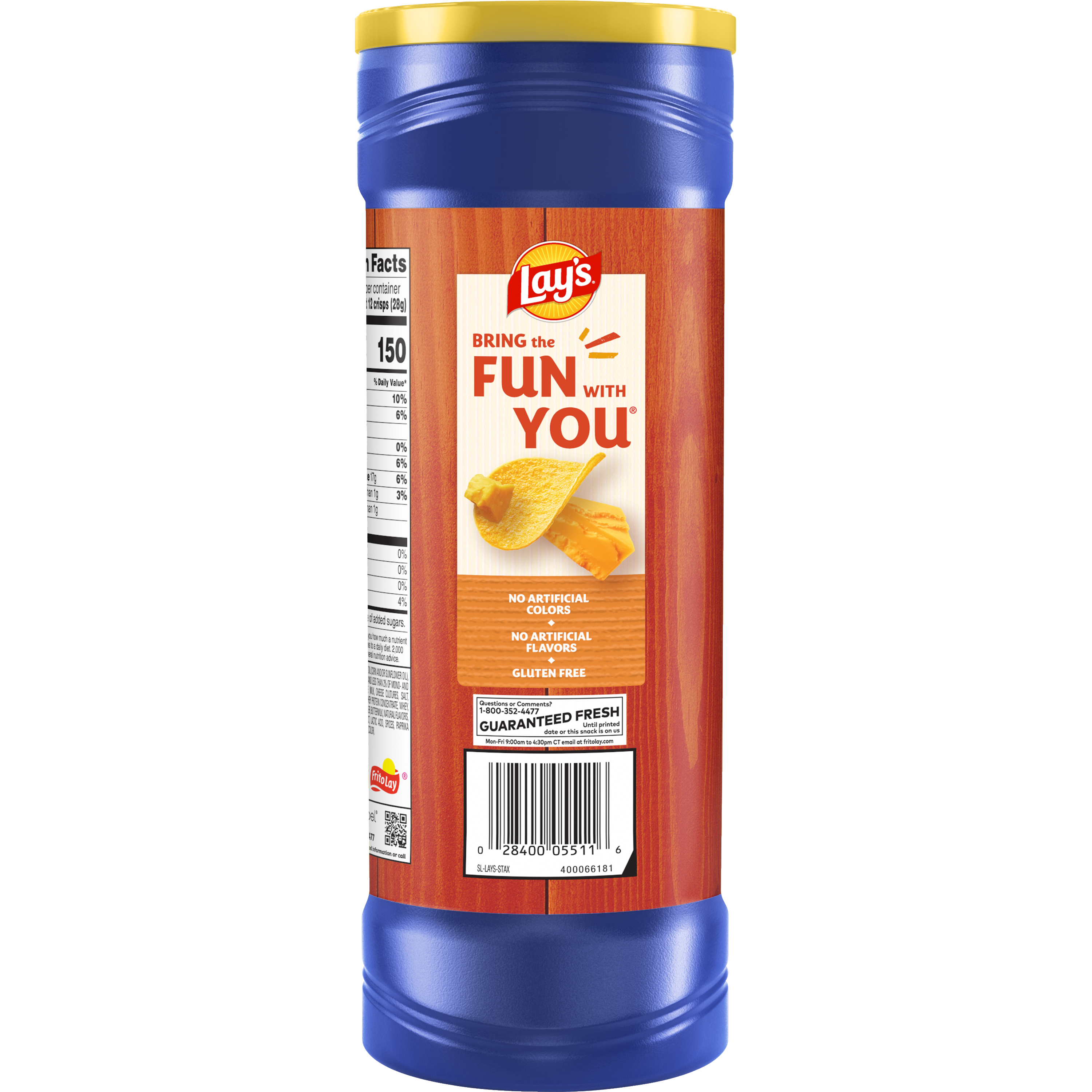 Lay's, Stax, Cheddar Flavored, Potato Crisps thumbnail