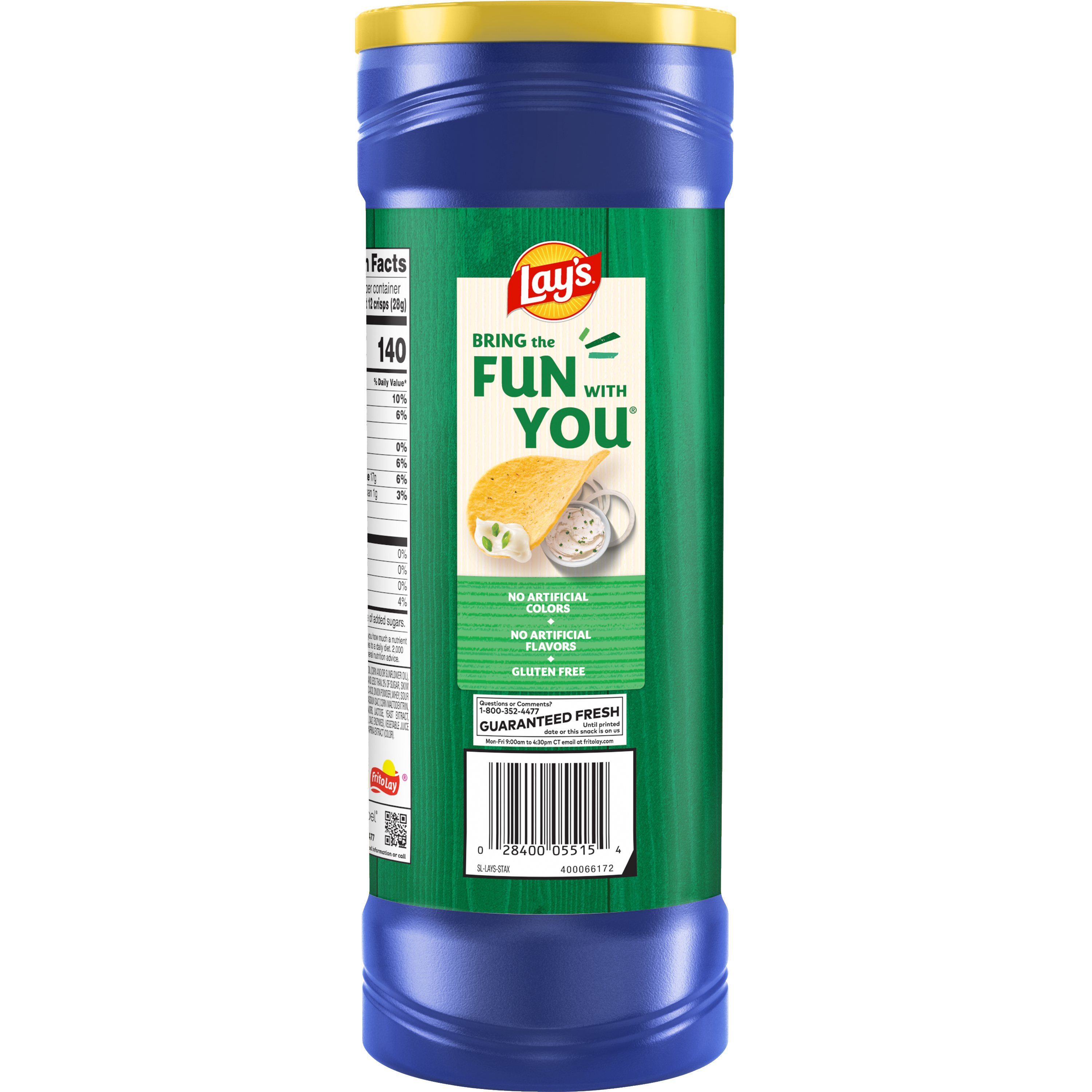 Lay's, Stax, Sour Cream & Onion Flavored, Potato Crisps thumbnail