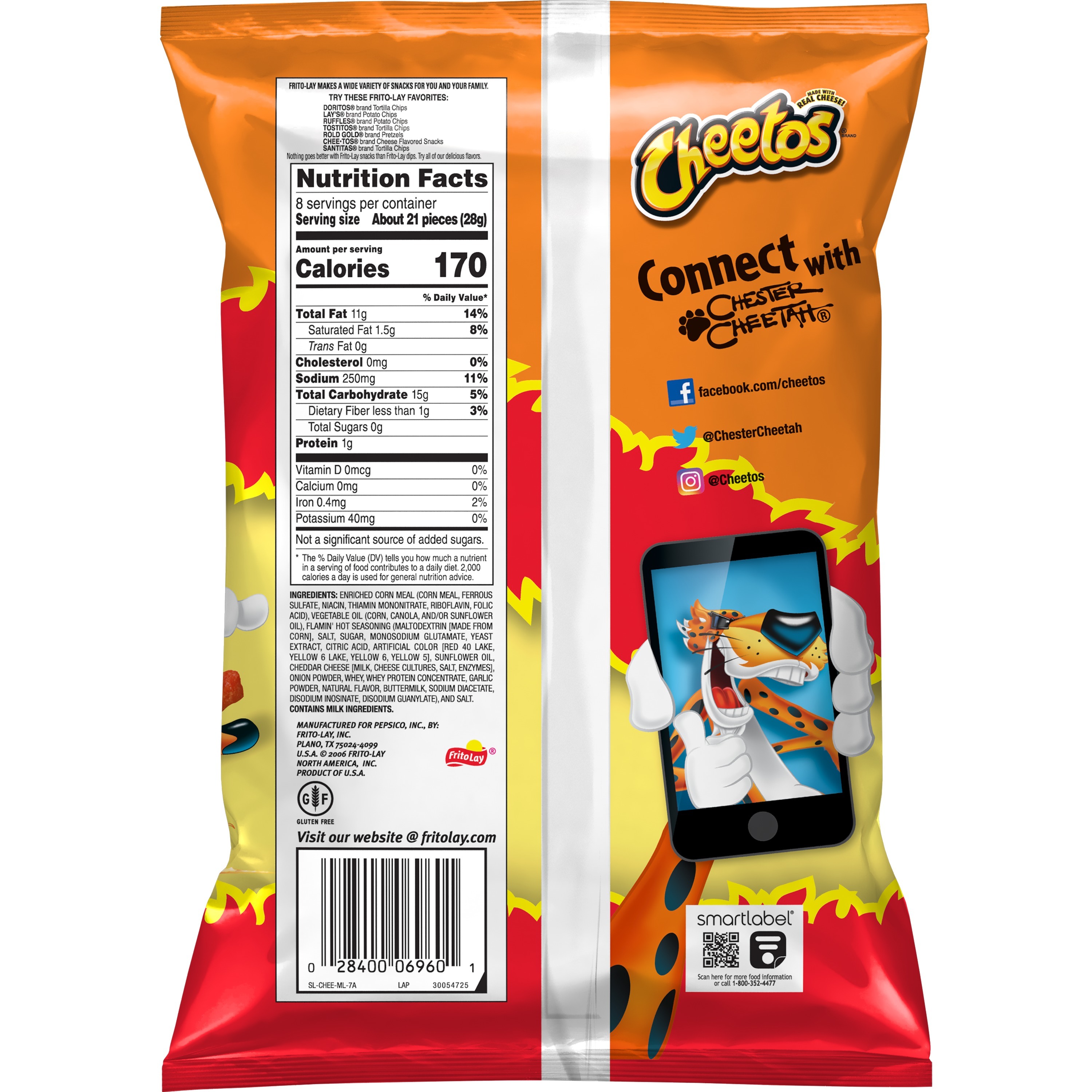 Cheetos, Crunchy, Flamin' Hot Flavored, Cheese Flavored Snacks thumbnail