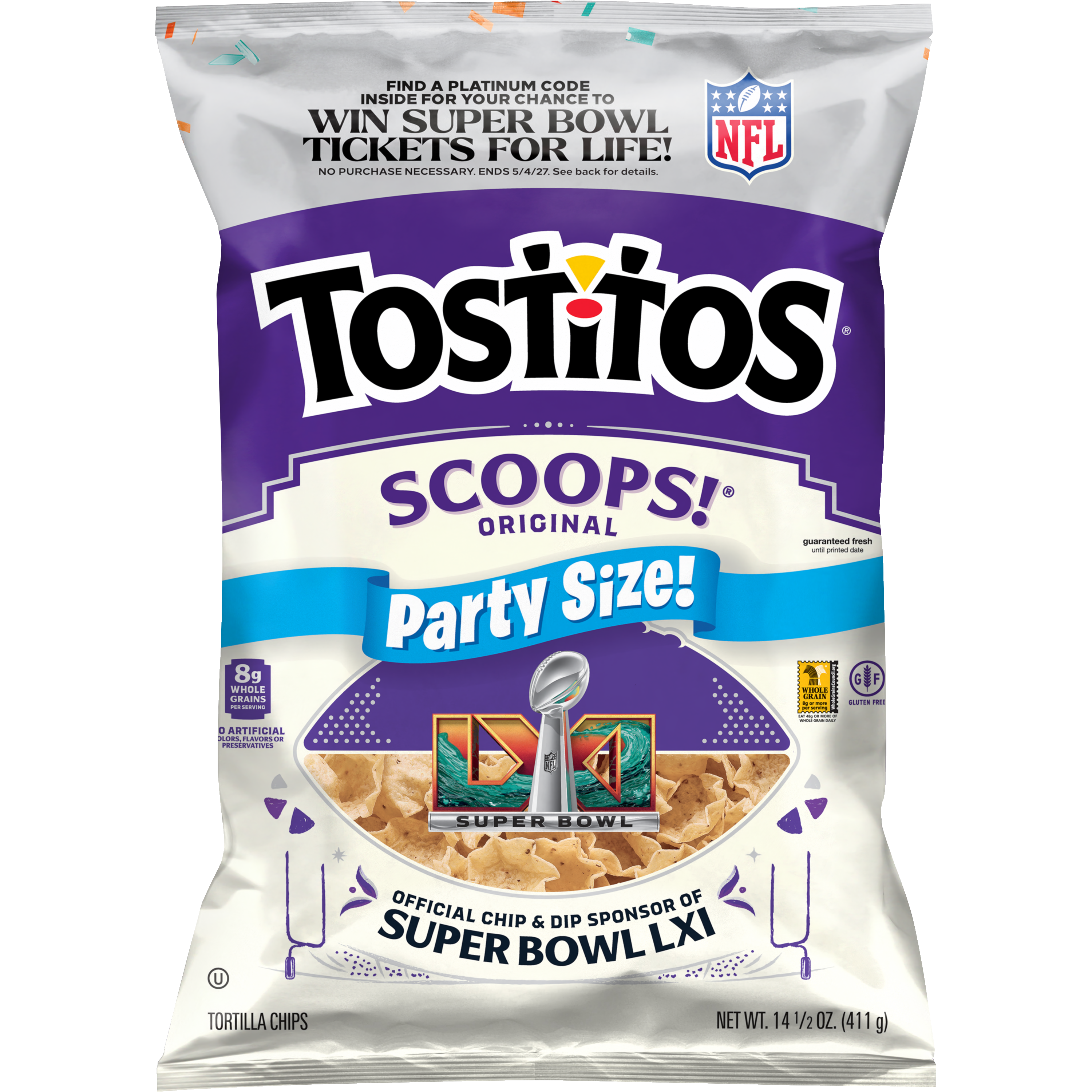 Tostitos, Scoops, Party Size, Original, Tortilla Chips