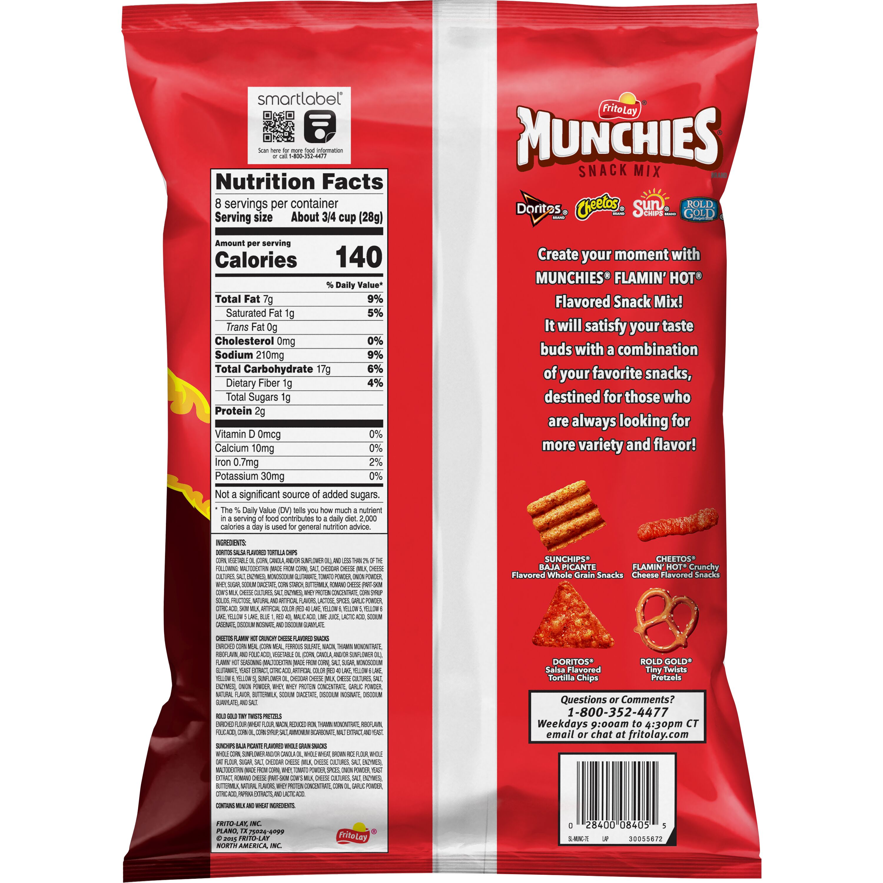 Munchies, Flamin' Hot Flavored, Snack Mix thumbnail