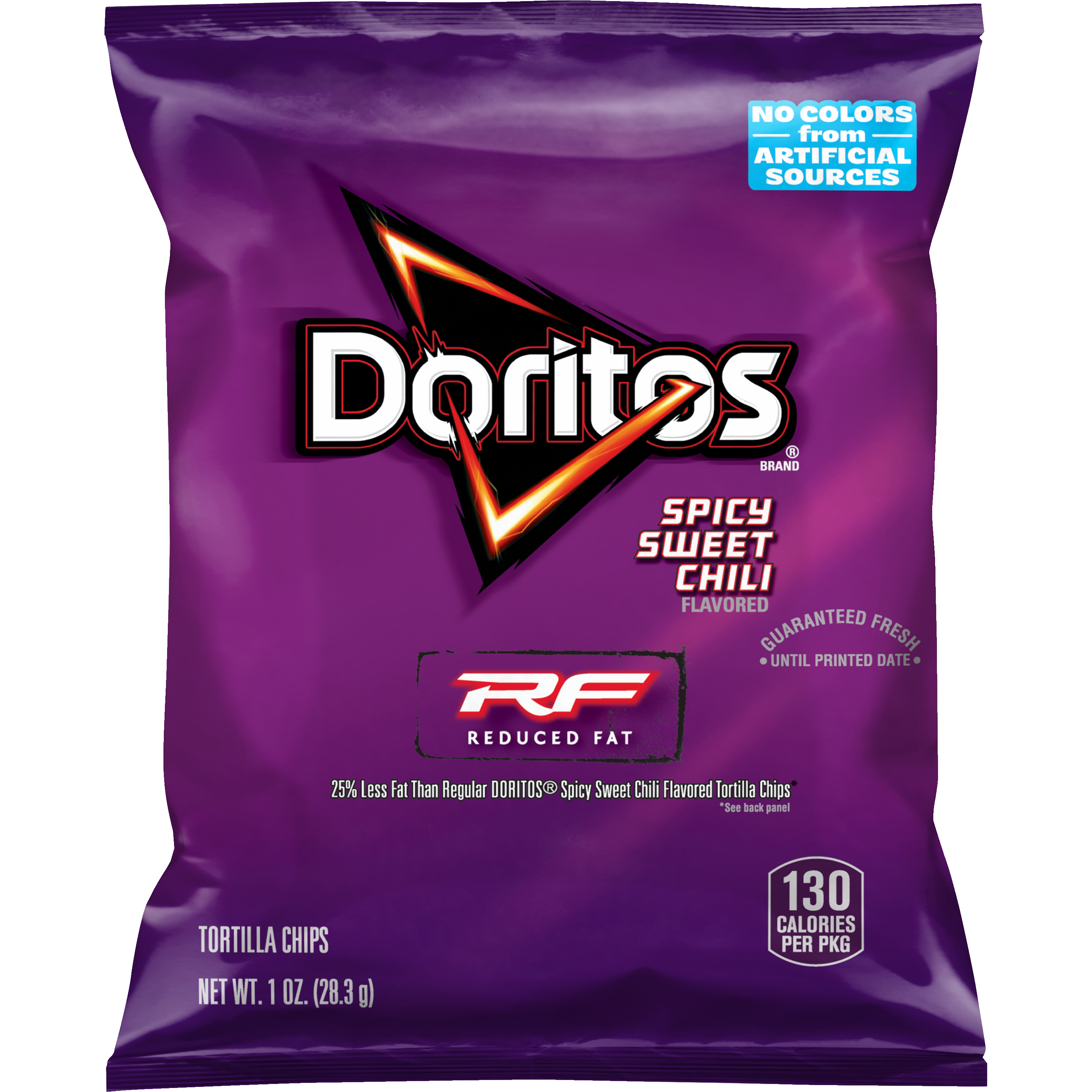 Doritos, Reduced Fat, Spicy Sweet Chili Flavored, Tortilla Chips