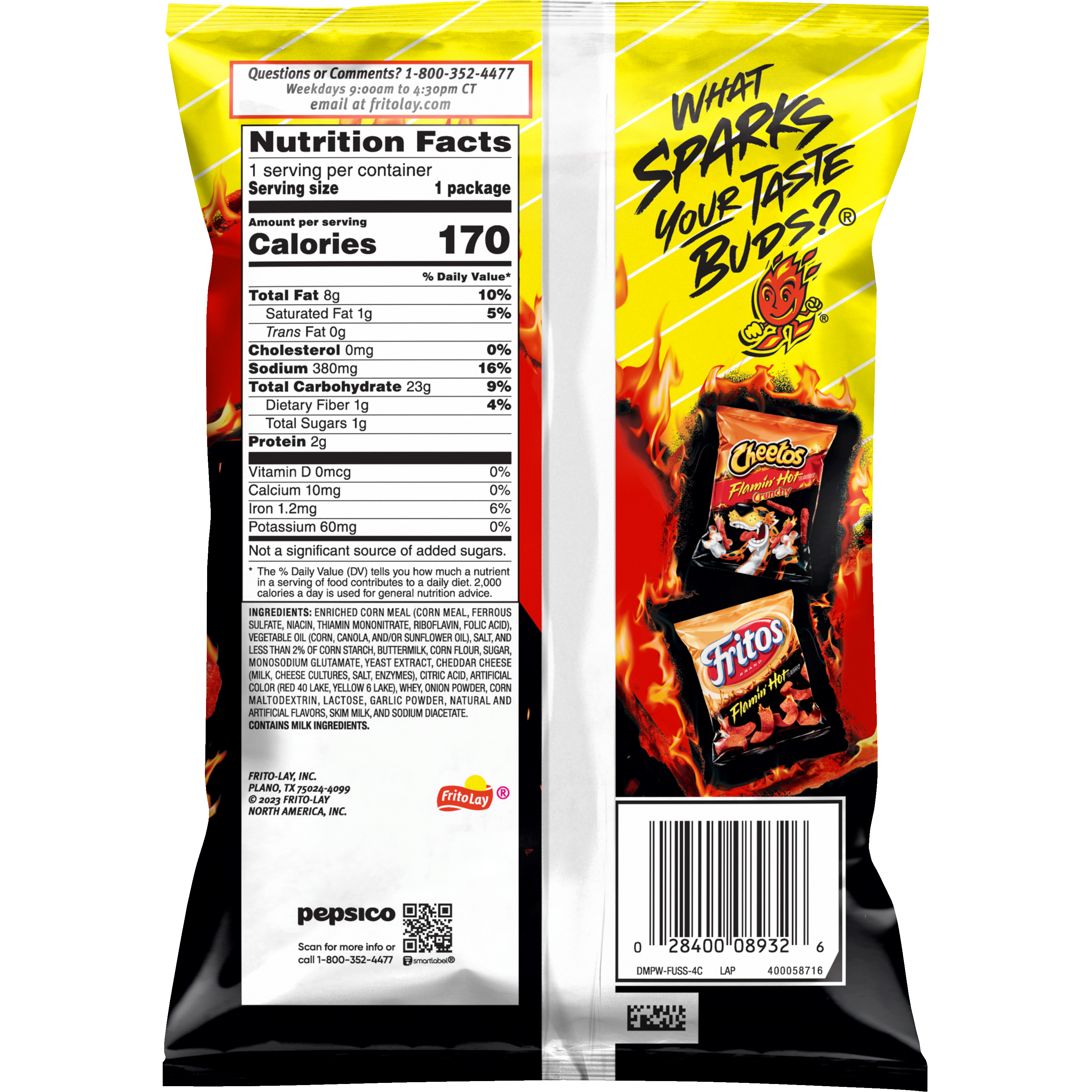 Funyuns, Flamin' Hot Flavored, Onion Flavored Rings thumbnail
