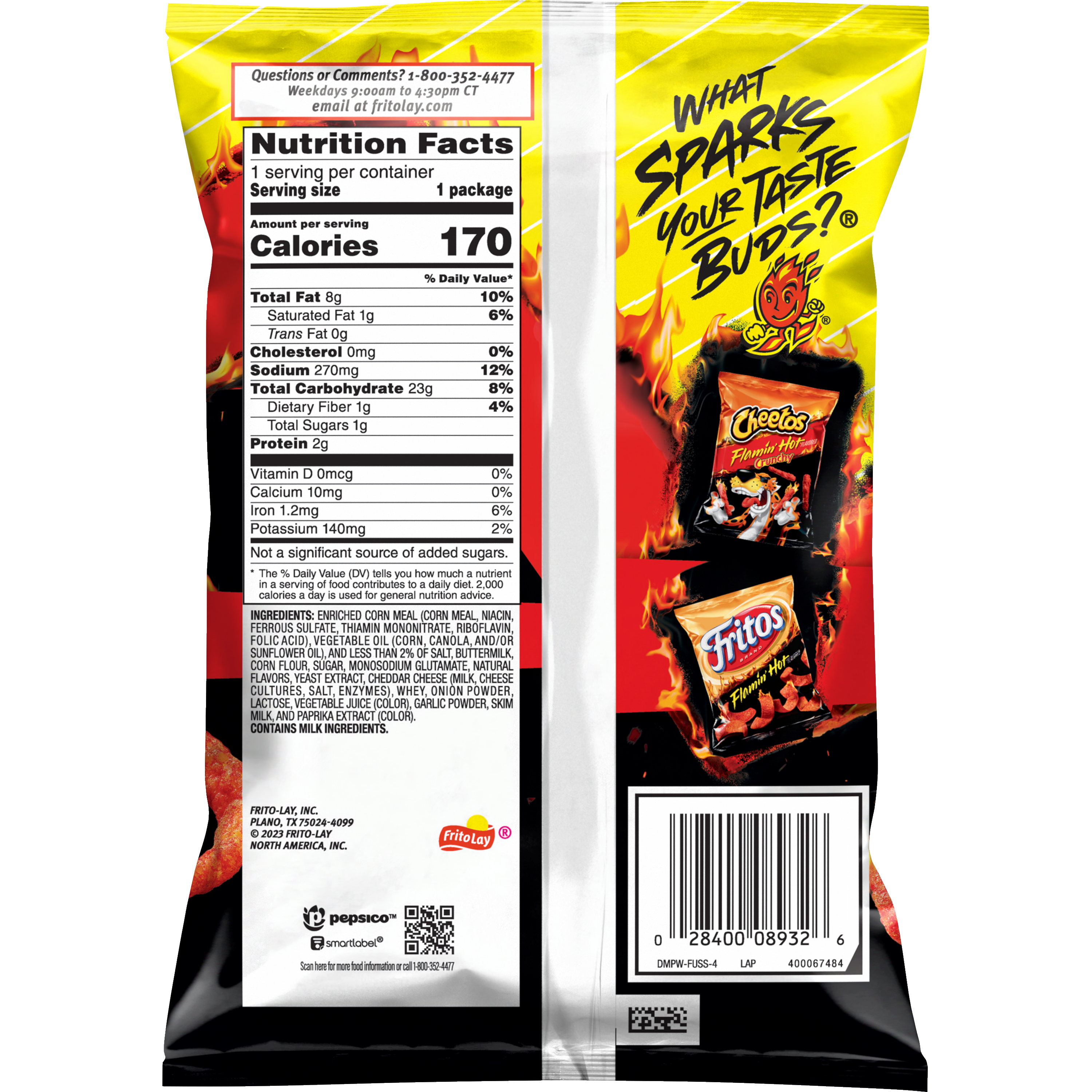 Funyuns, Flamin' Hot Flavored, Onion Flavored Rings thumbnail