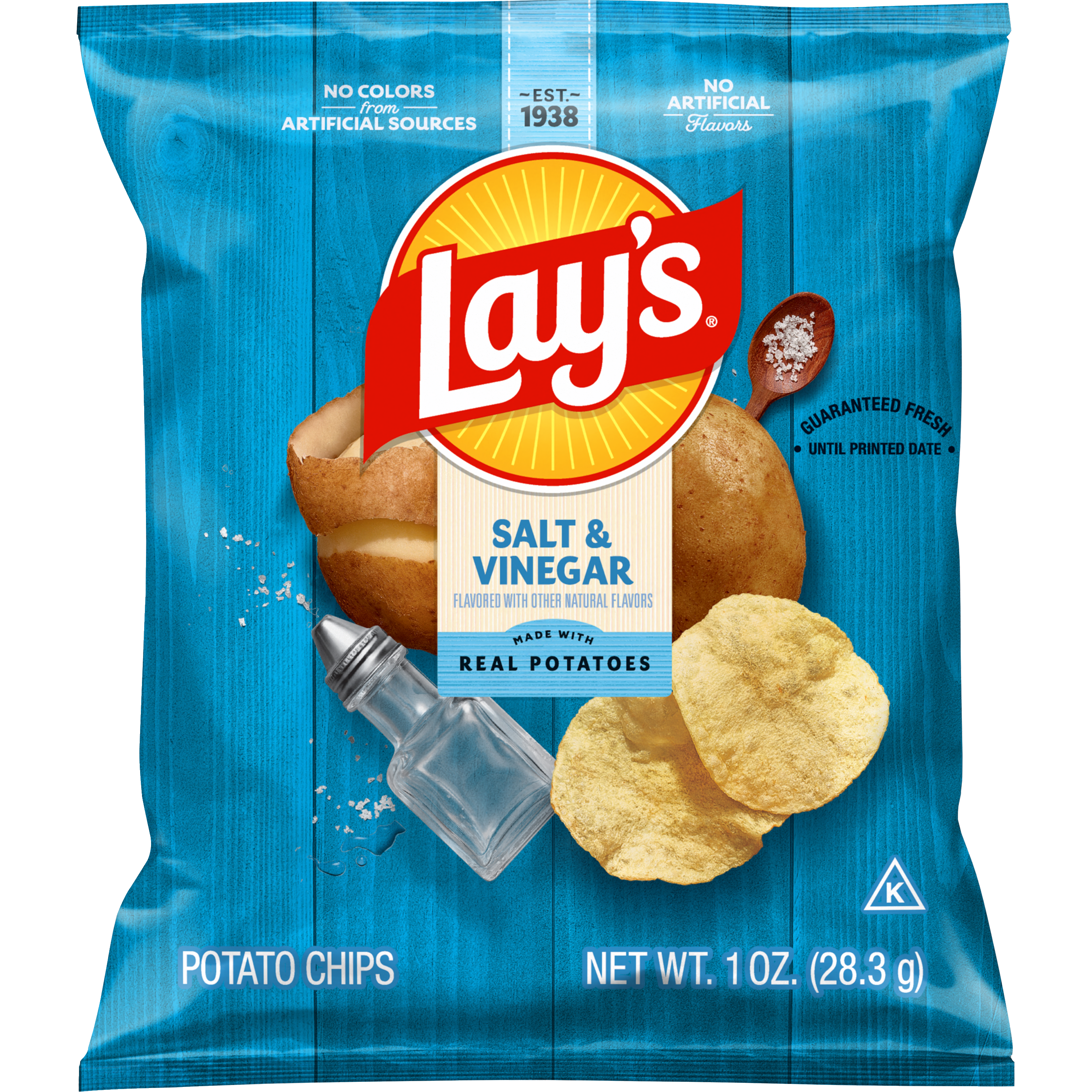Lay's, Salt & Vinegar Flavored, Potato Chips