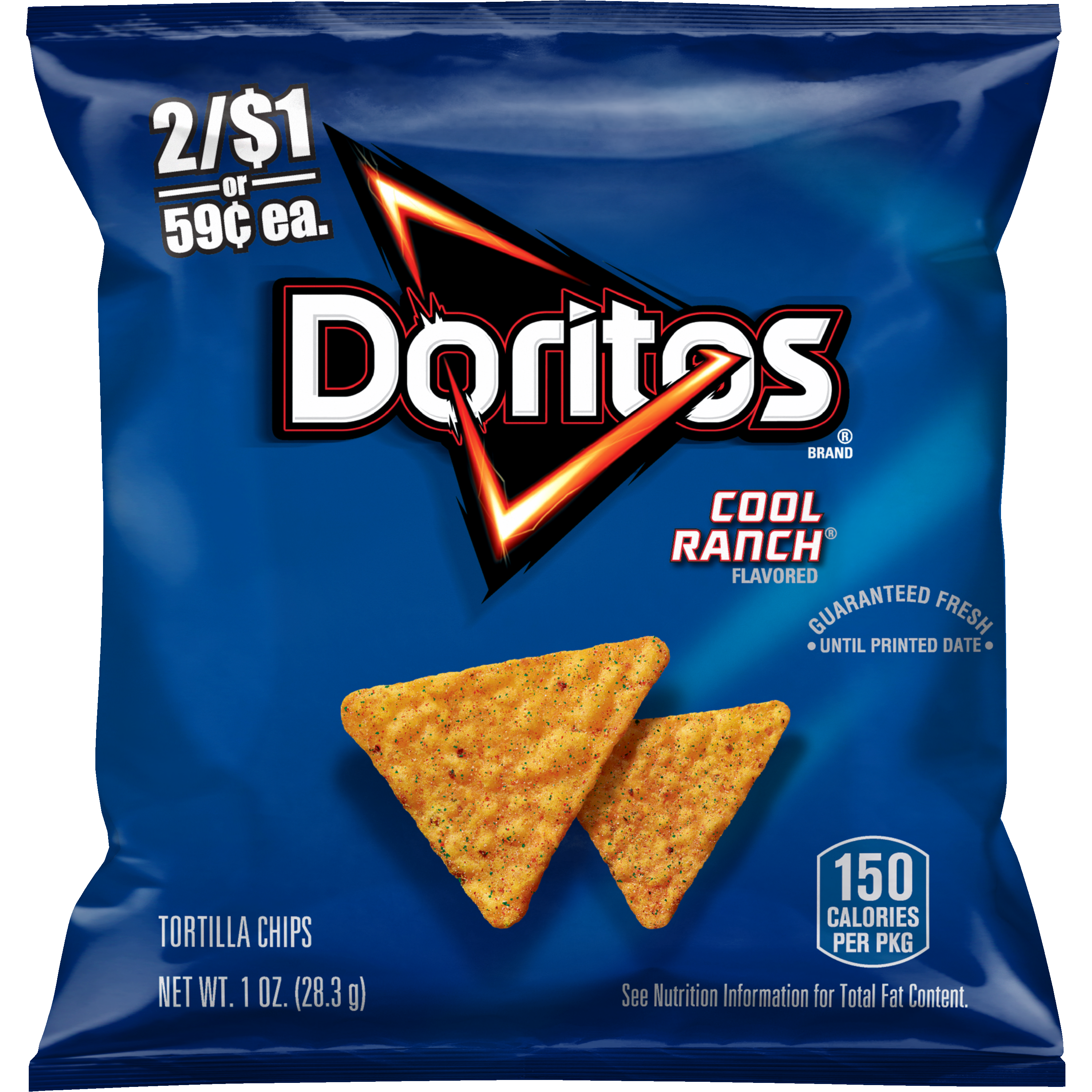 Doritos, Cool Ranch Flavored, Tortilla Chips