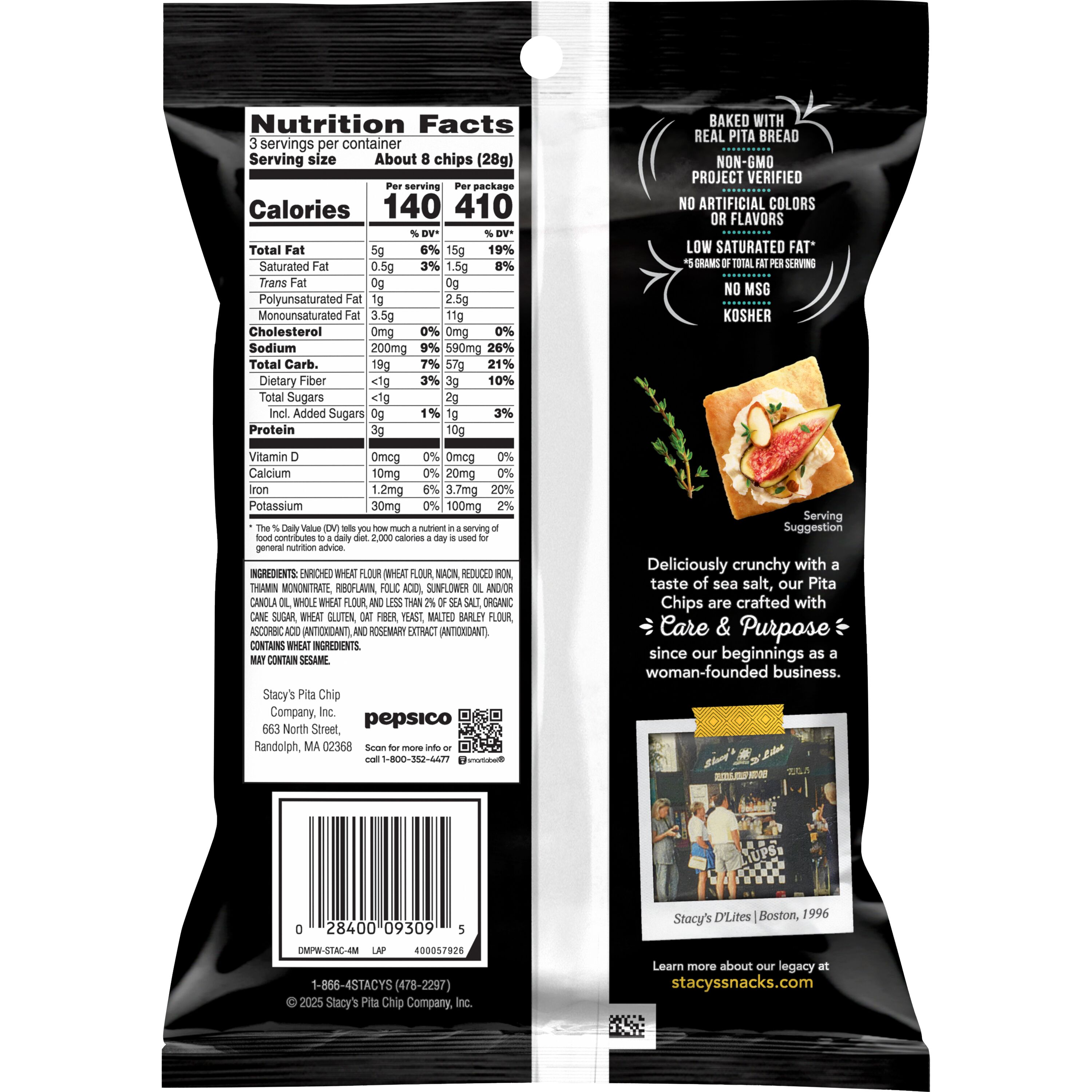 Stacy's, Baked, Sea Salt, Pita Chips thumbnail