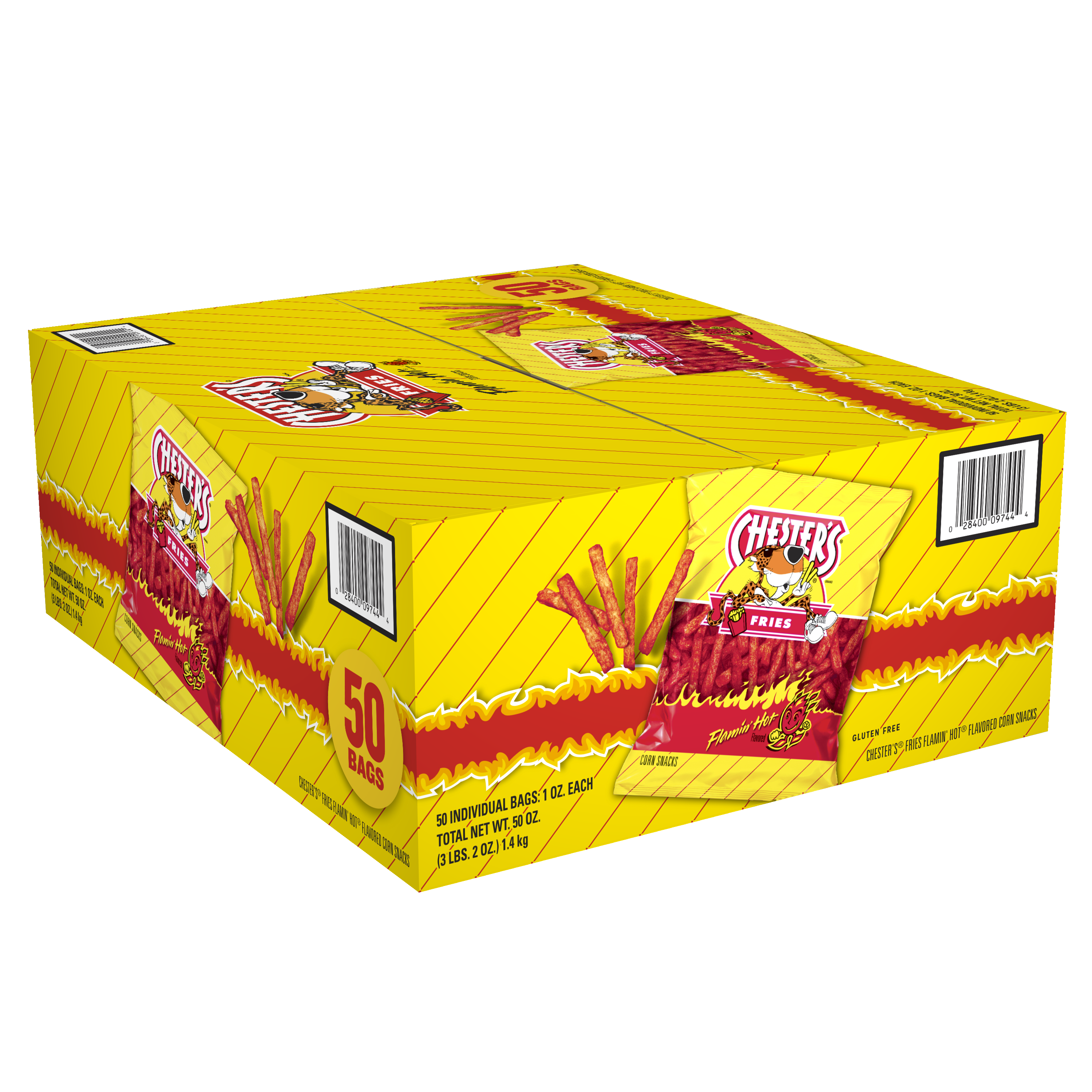 Chester's, Fries, Flamin' Hot Flavored, Corn Snacks thumbnail