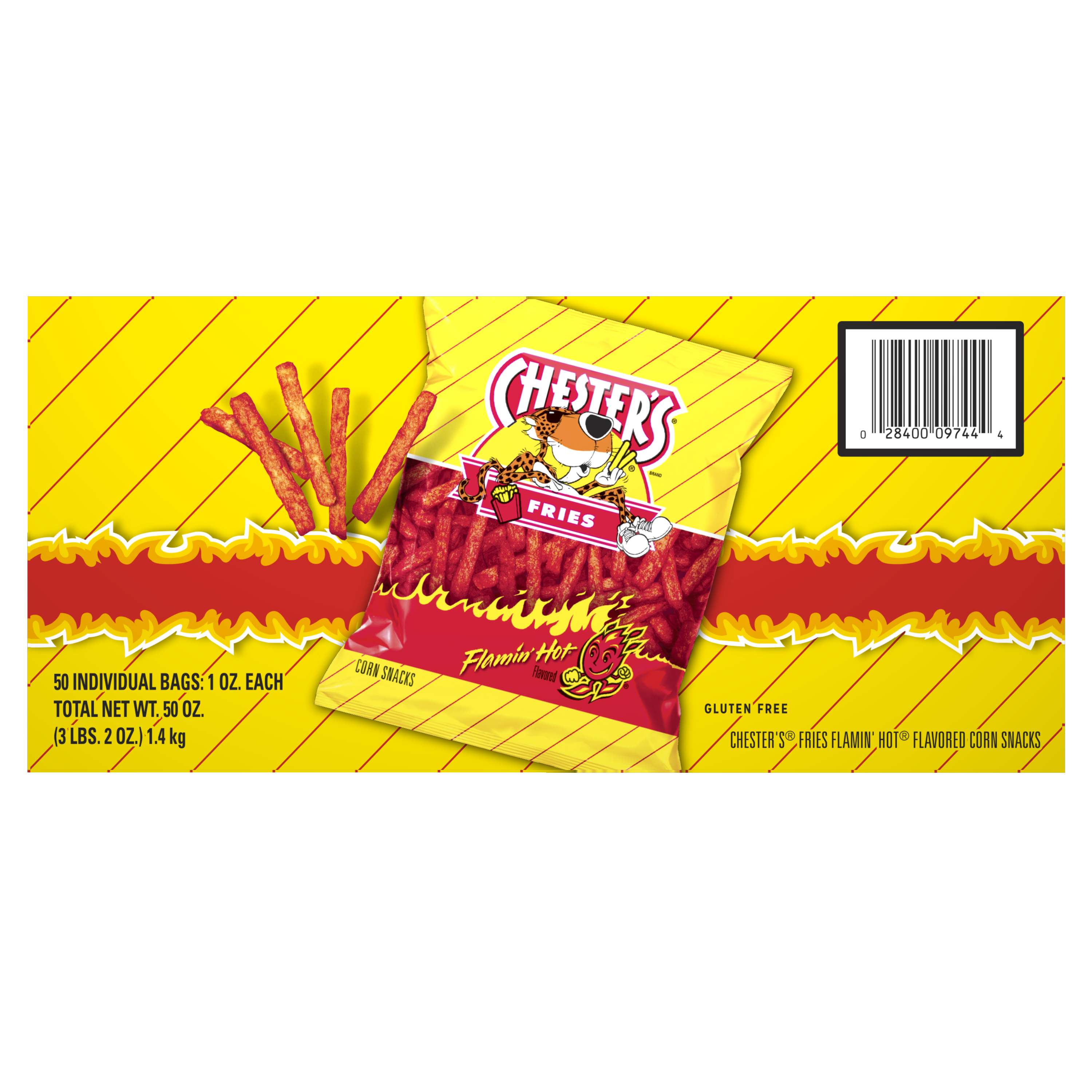 Chester's, Fries, Flamin' Hot Flavored, Corn Snacks thumbnail