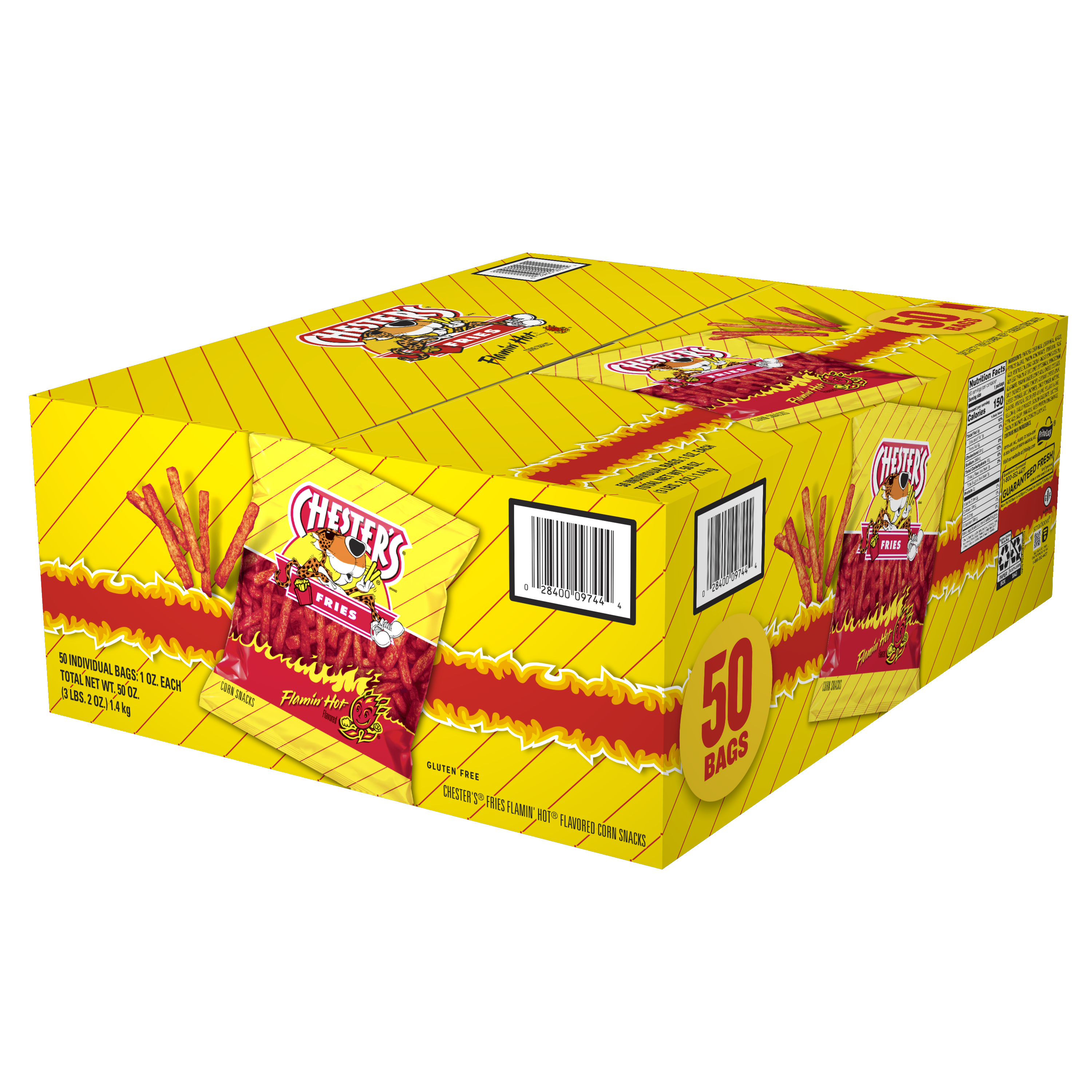 Chester's, Fries, Flamin' Hot Flavored, Corn Snacks thumbnail