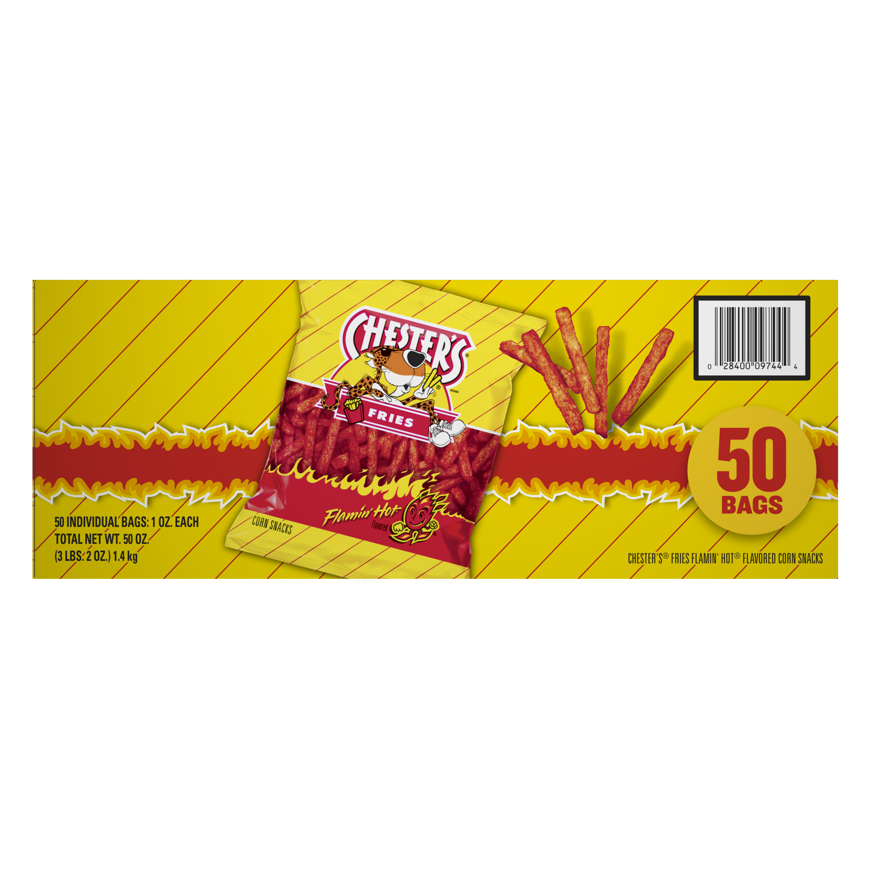 Chester's, Fries, Flamin' Hot Flavored, Corn Snacks thumbnail