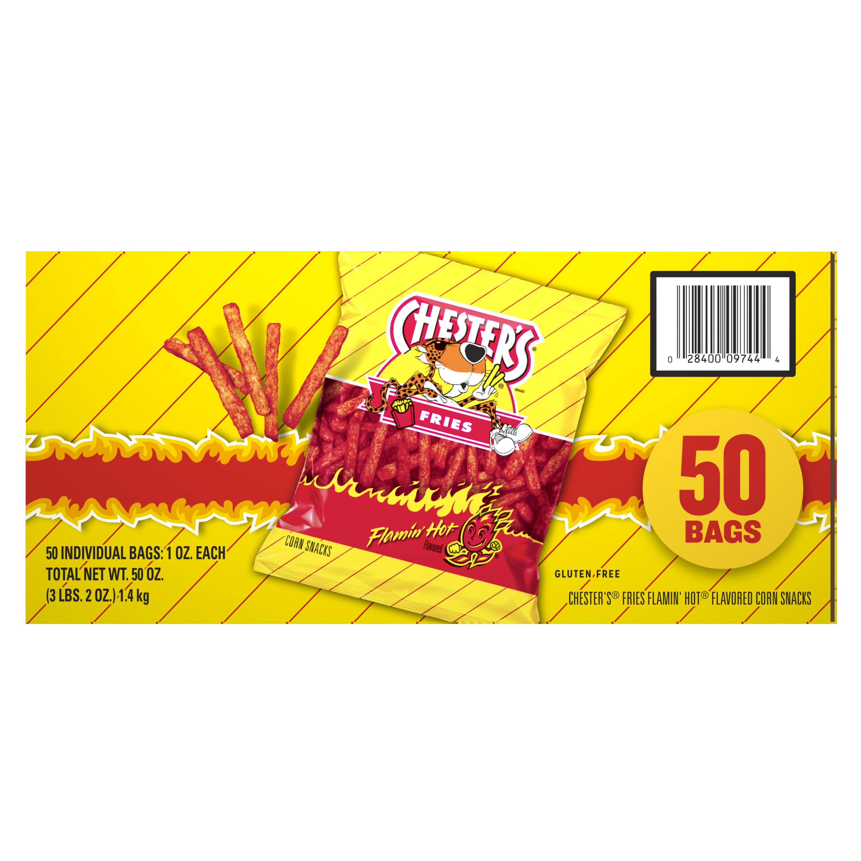 Chester's, Fries, Flamin' Hot Flavored, Corn Snacks thumbnail