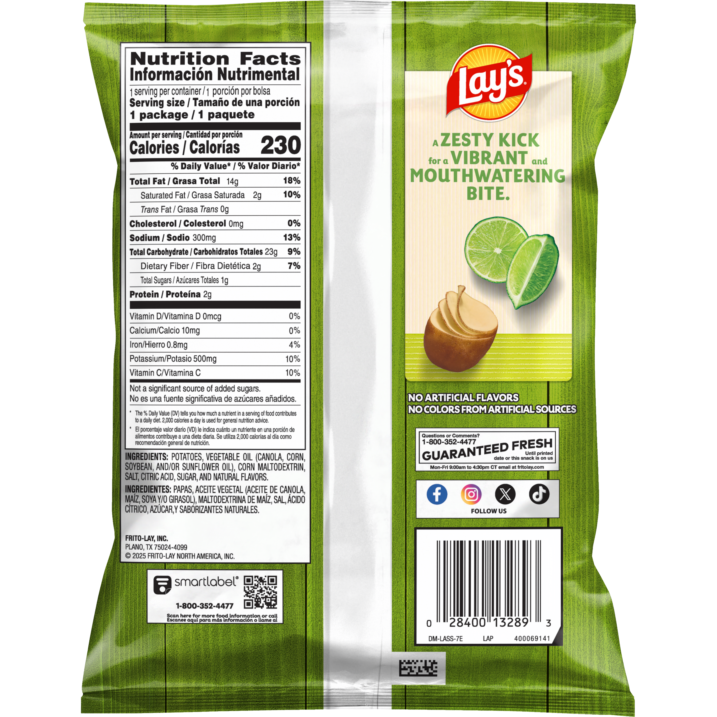 Lay's, Limon Flavored, Potato Chips thumbnail