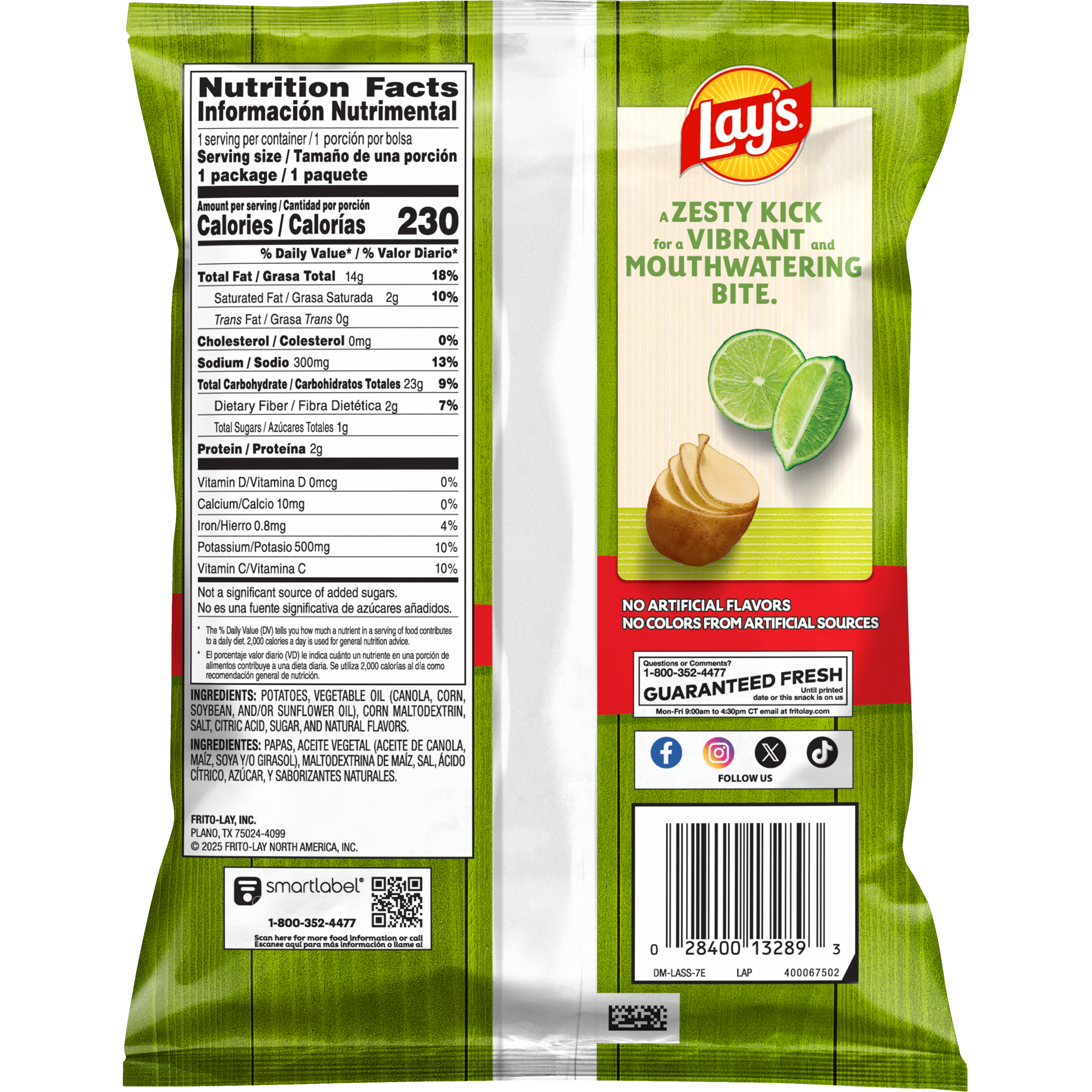 Lay's, Limon Flavored, Potato Chips thumbnail