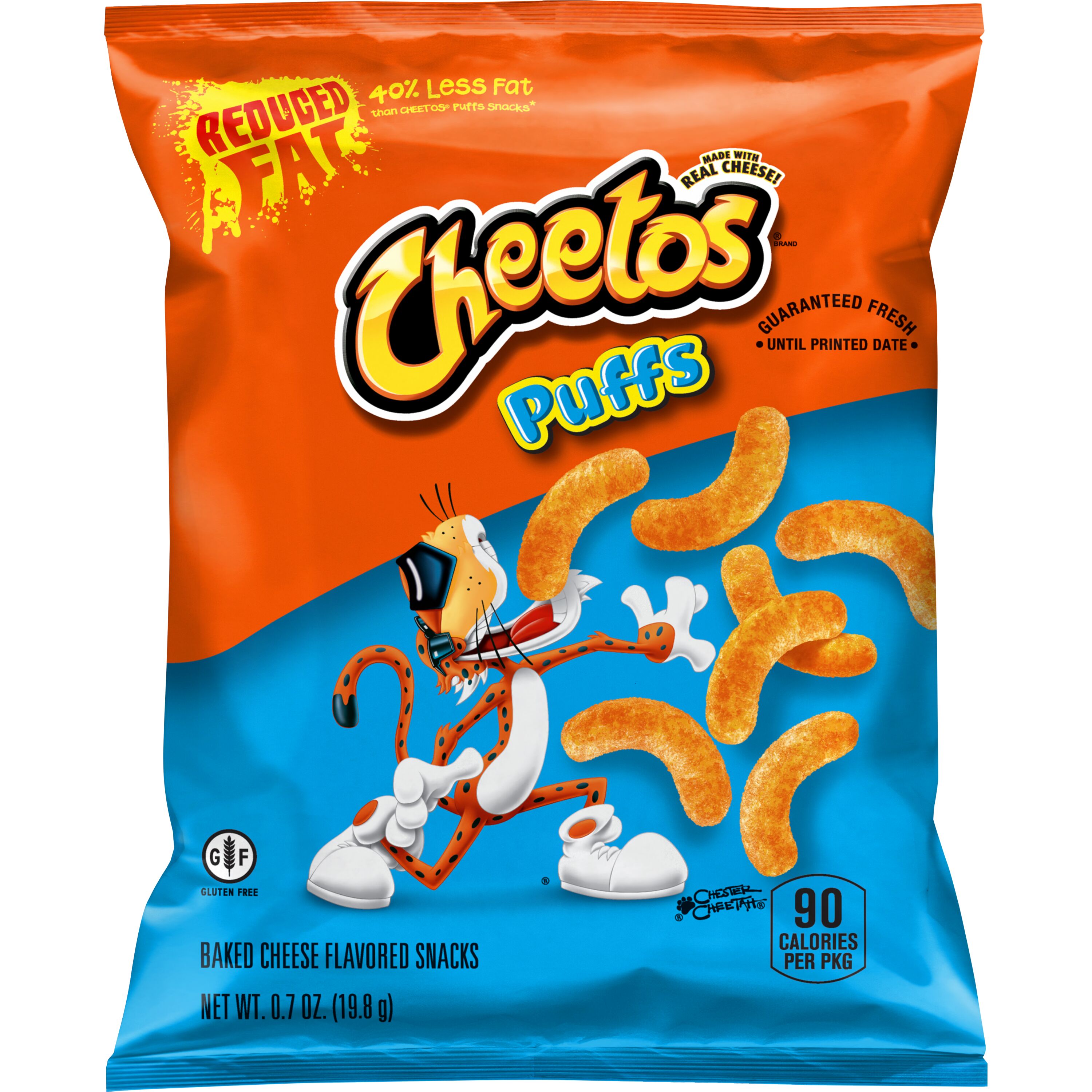 Cheetos, Reduced Fat, Puffs, Baked Cheese Flavored Snacks