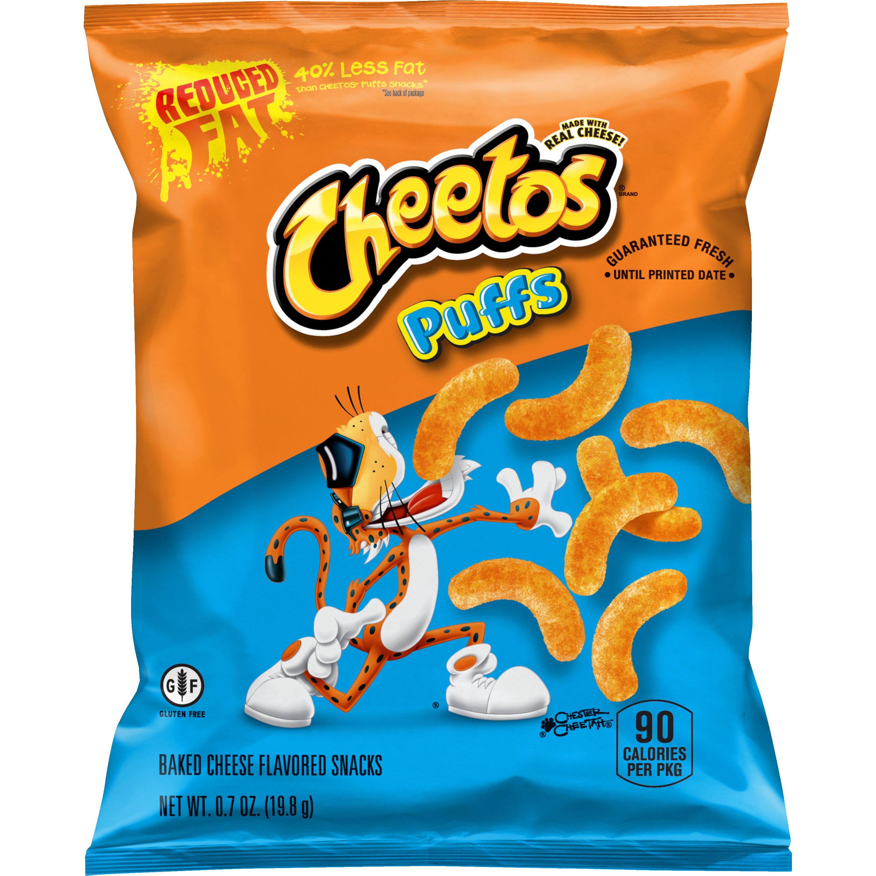 Cheetos, Reduced Fat, Puffs, Baked Cheese Flavored Snacks