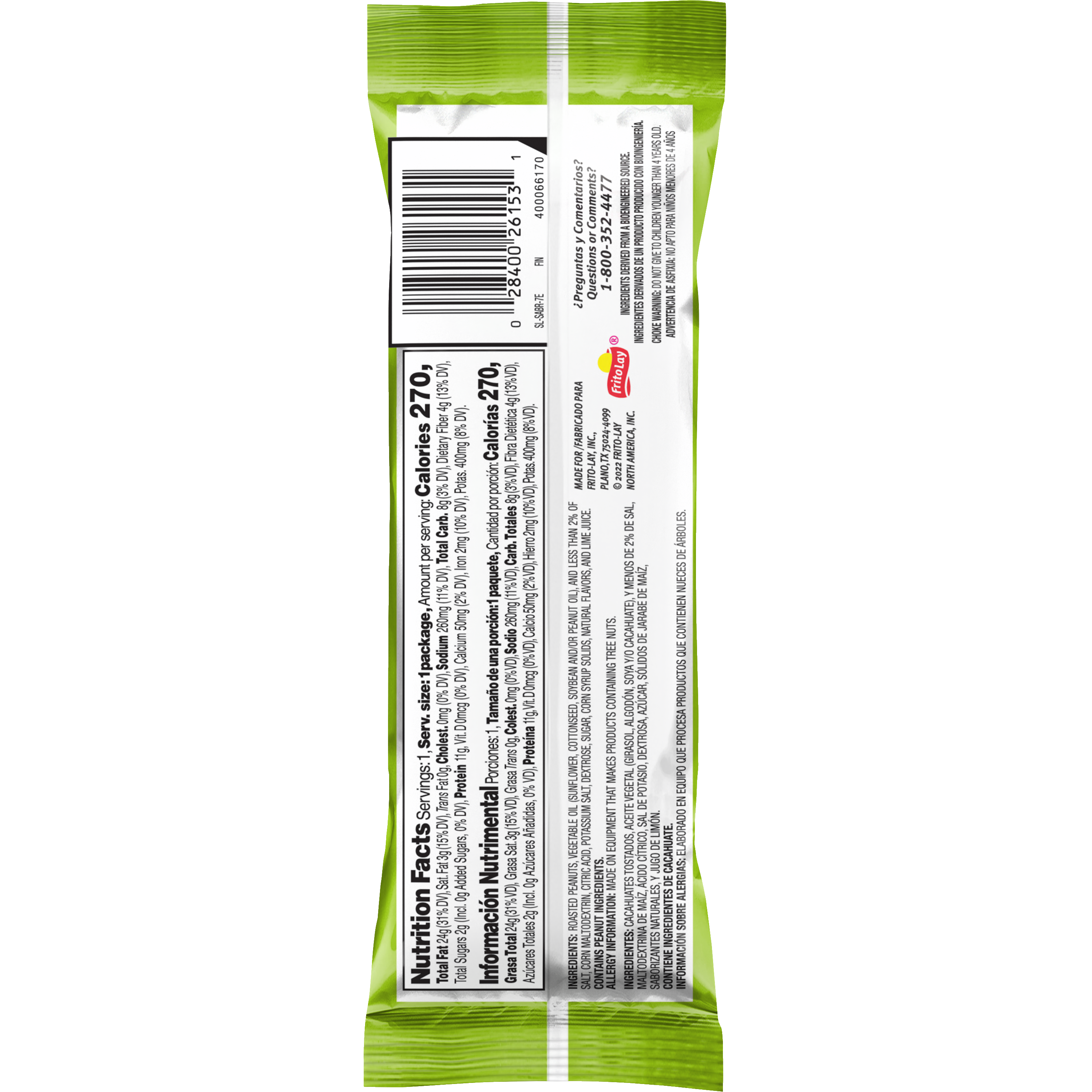 Sabritas, Salt & Lime Flavored, Peanuts thumbnail